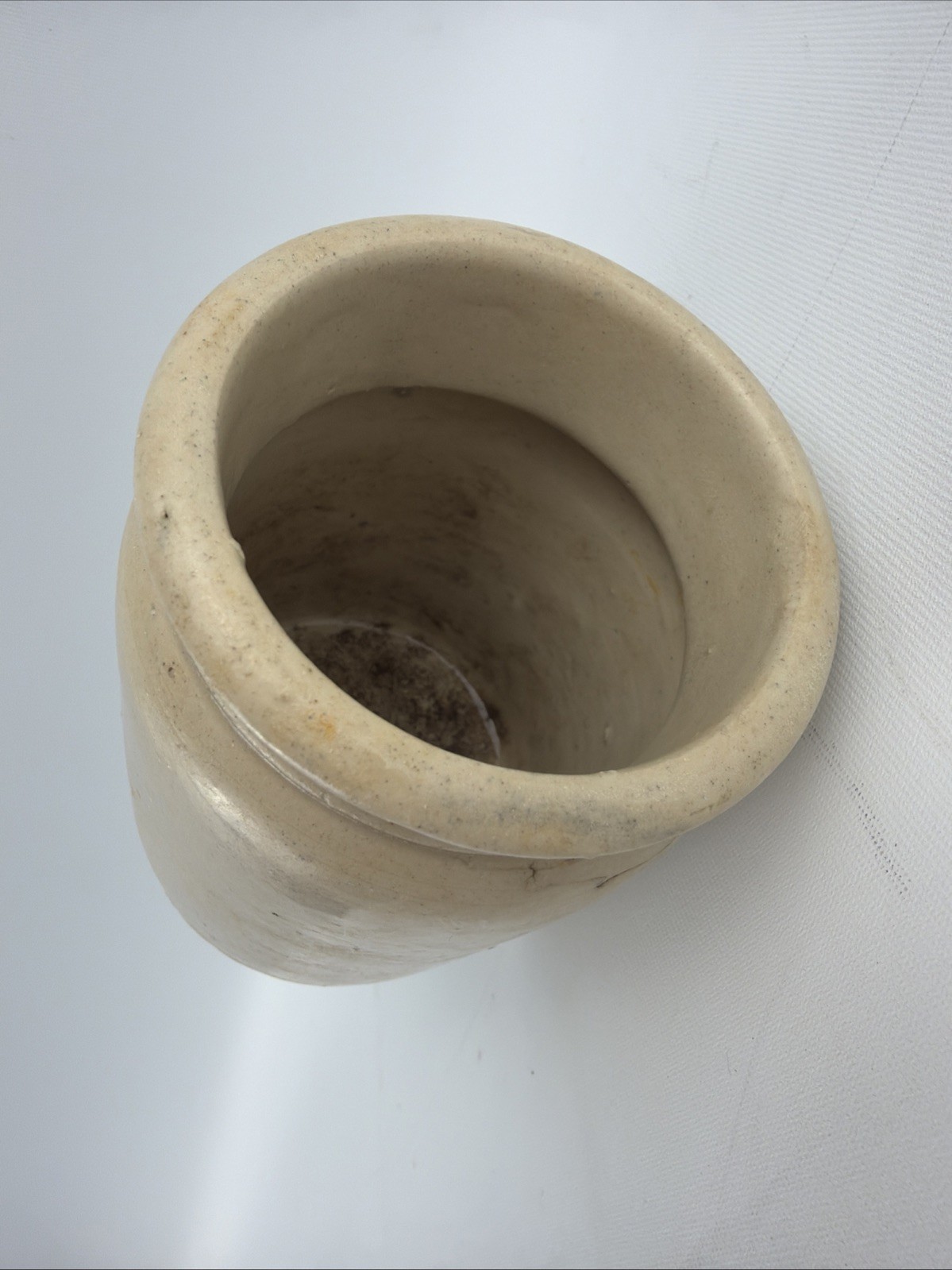 Antique Primitive Stoneware Preserve Jar Crock Rare Eagle Mark Pottery 4.5”