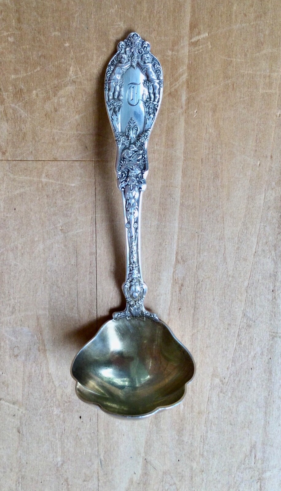 Antique Gorham Sterling Silver RARE Paris pattern Sauce Ladle 5 3/4″ PAT 1901