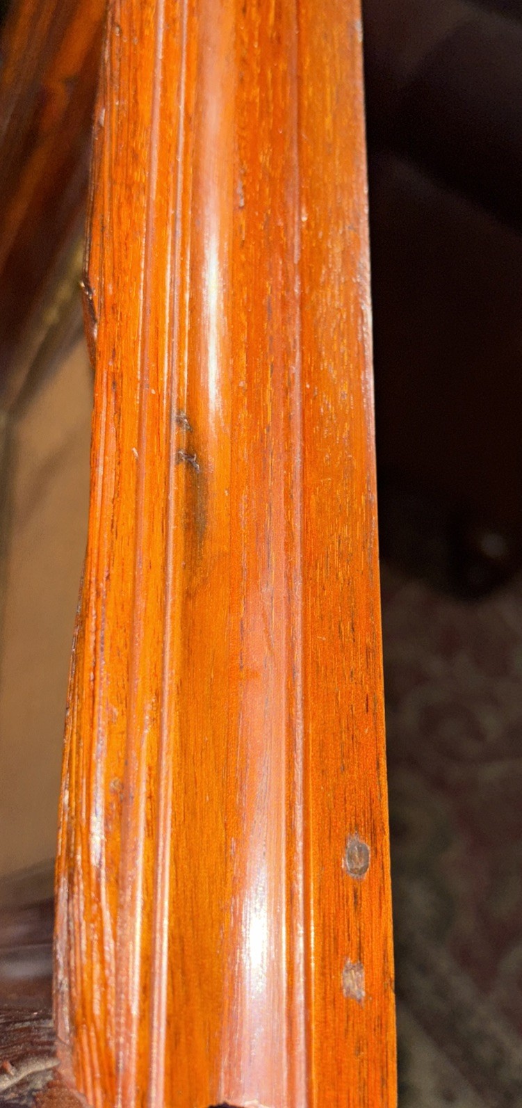 Antique Carved Frame Signed 1850s & Fac Simile D’Apres Perrault, Memphis Origin