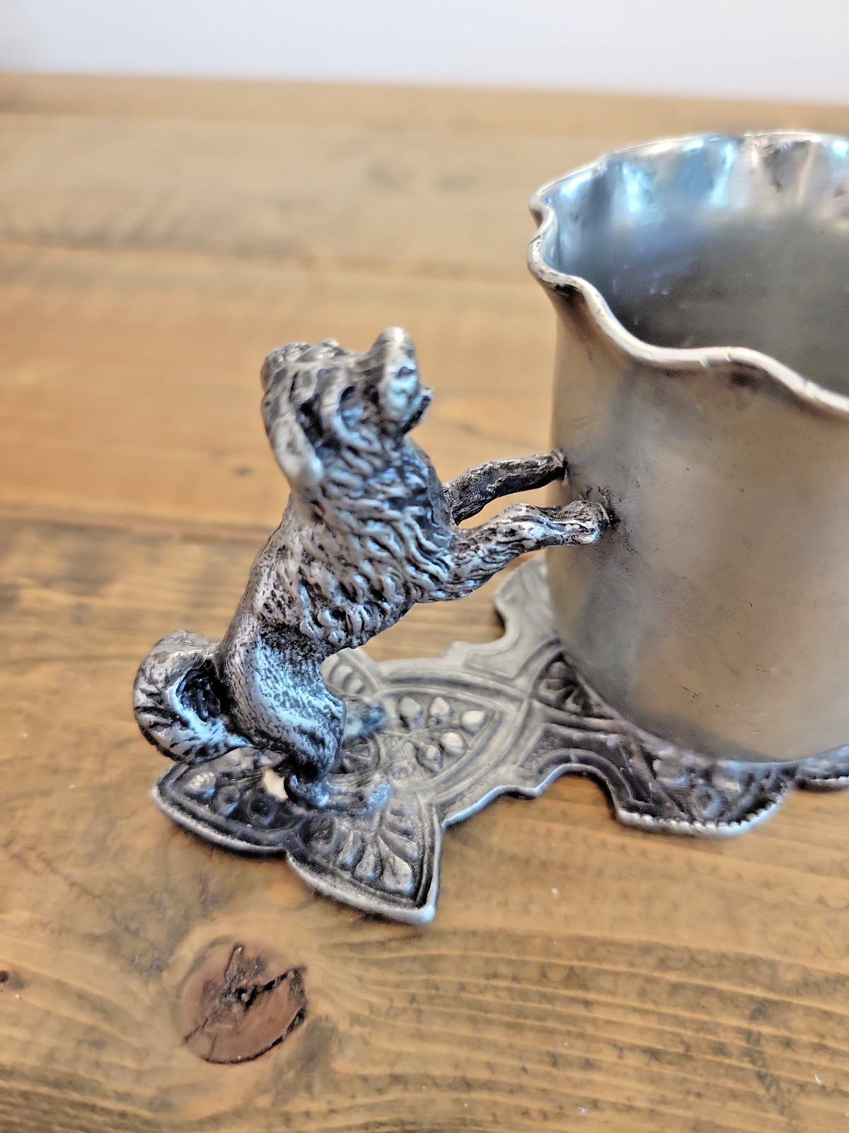 Rare LYONS SILVER Co Quadruple Silverplated – Dog Toothpick Holder
