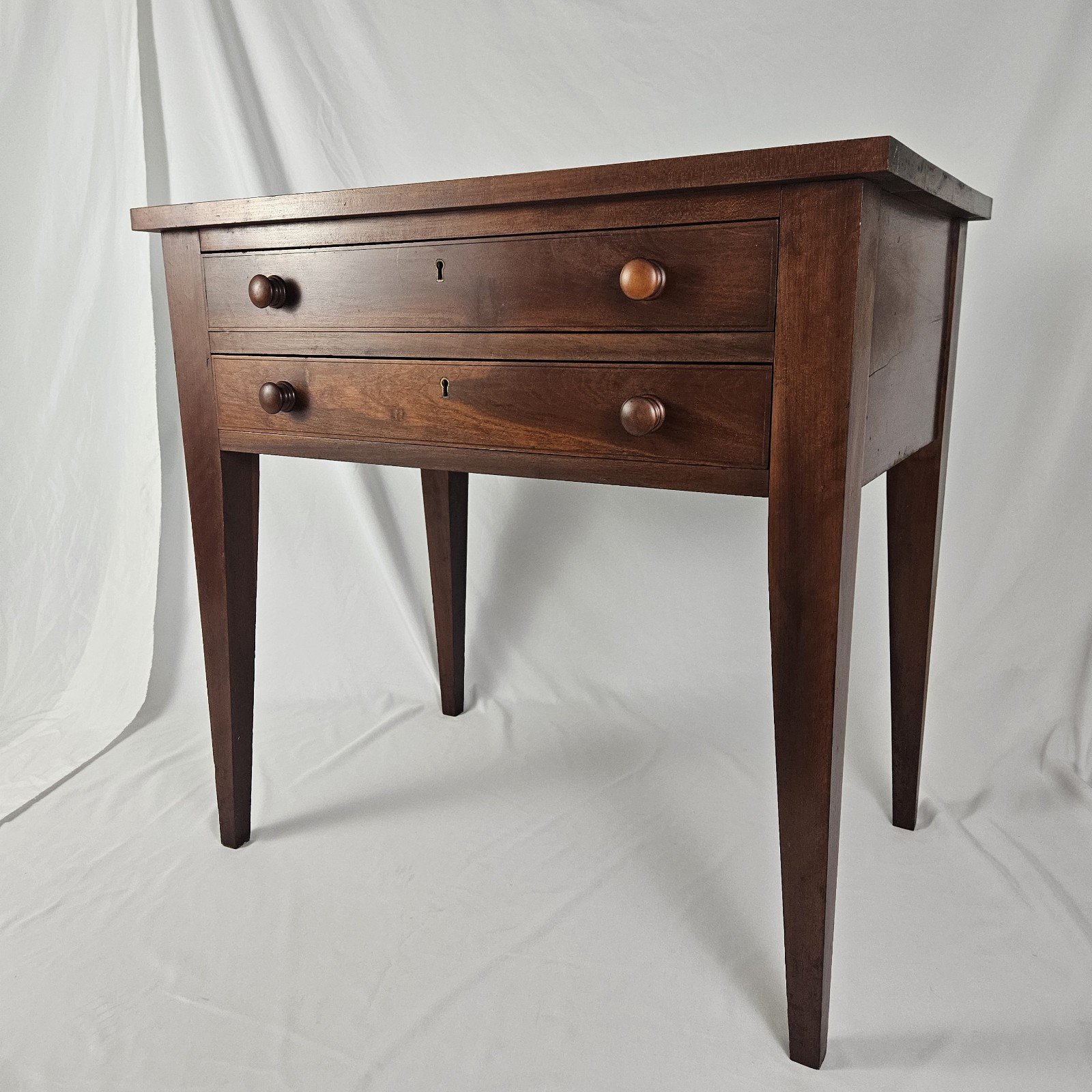 Vintage Cherry Huntboard Server Work table 2 Drawer Federal Primitive