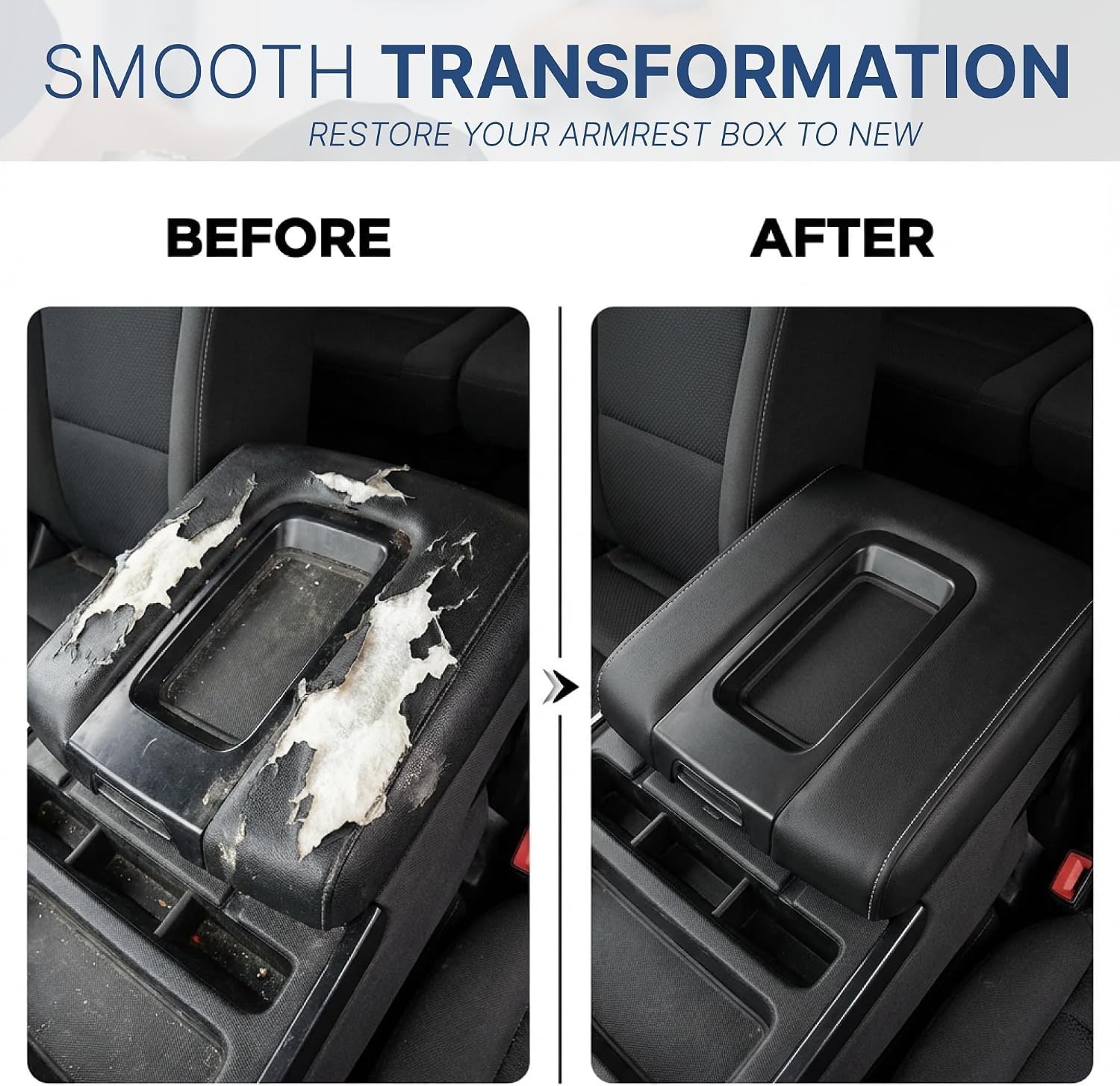 Center Console Lid Compatible with Chevy Silverado 1500 2500HD 3500HD 2014-2018,