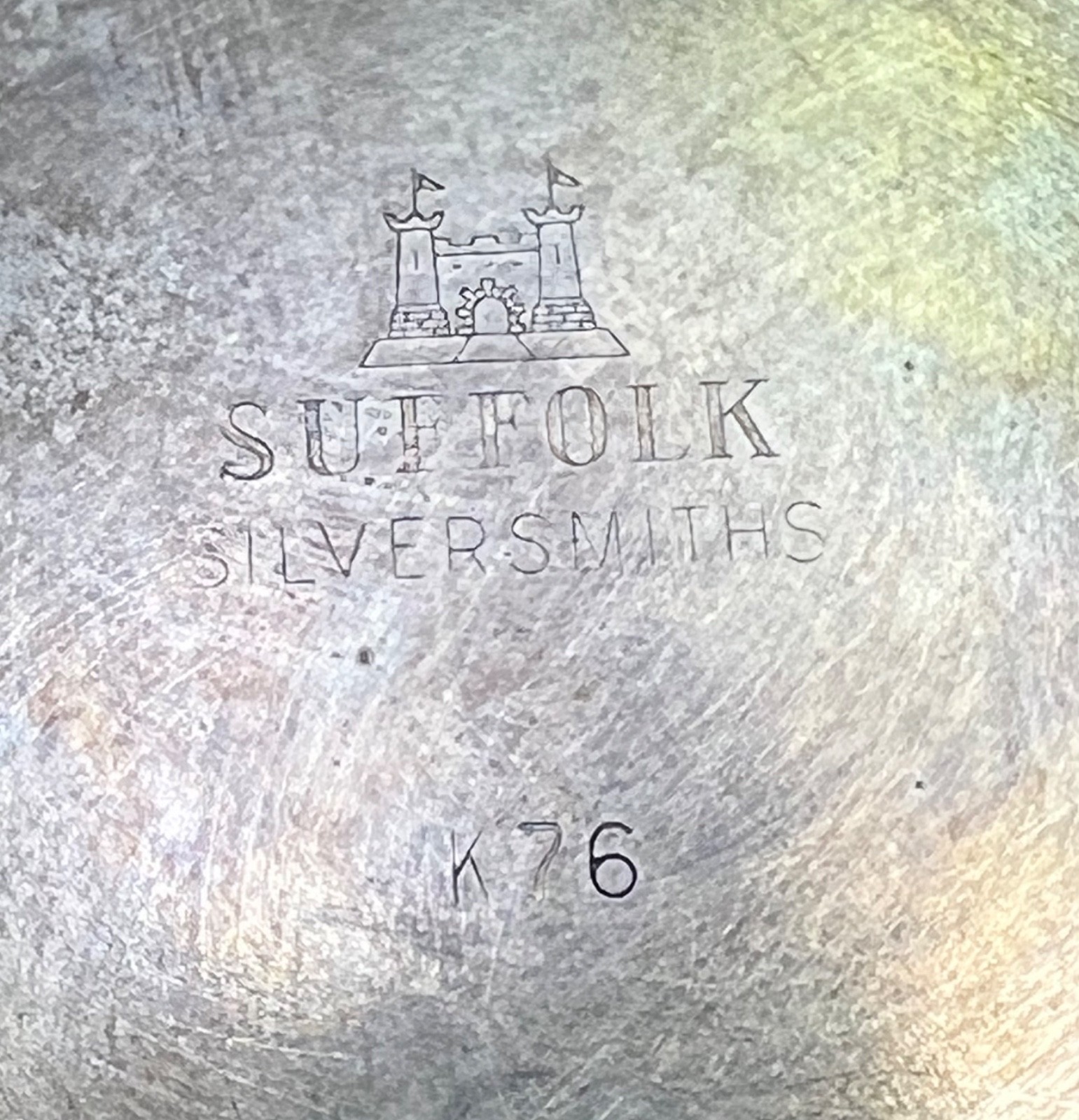 Vintage Suffolk Silversmiths Silver Plate Footed Bowl Candy Dish Pedestal K76
