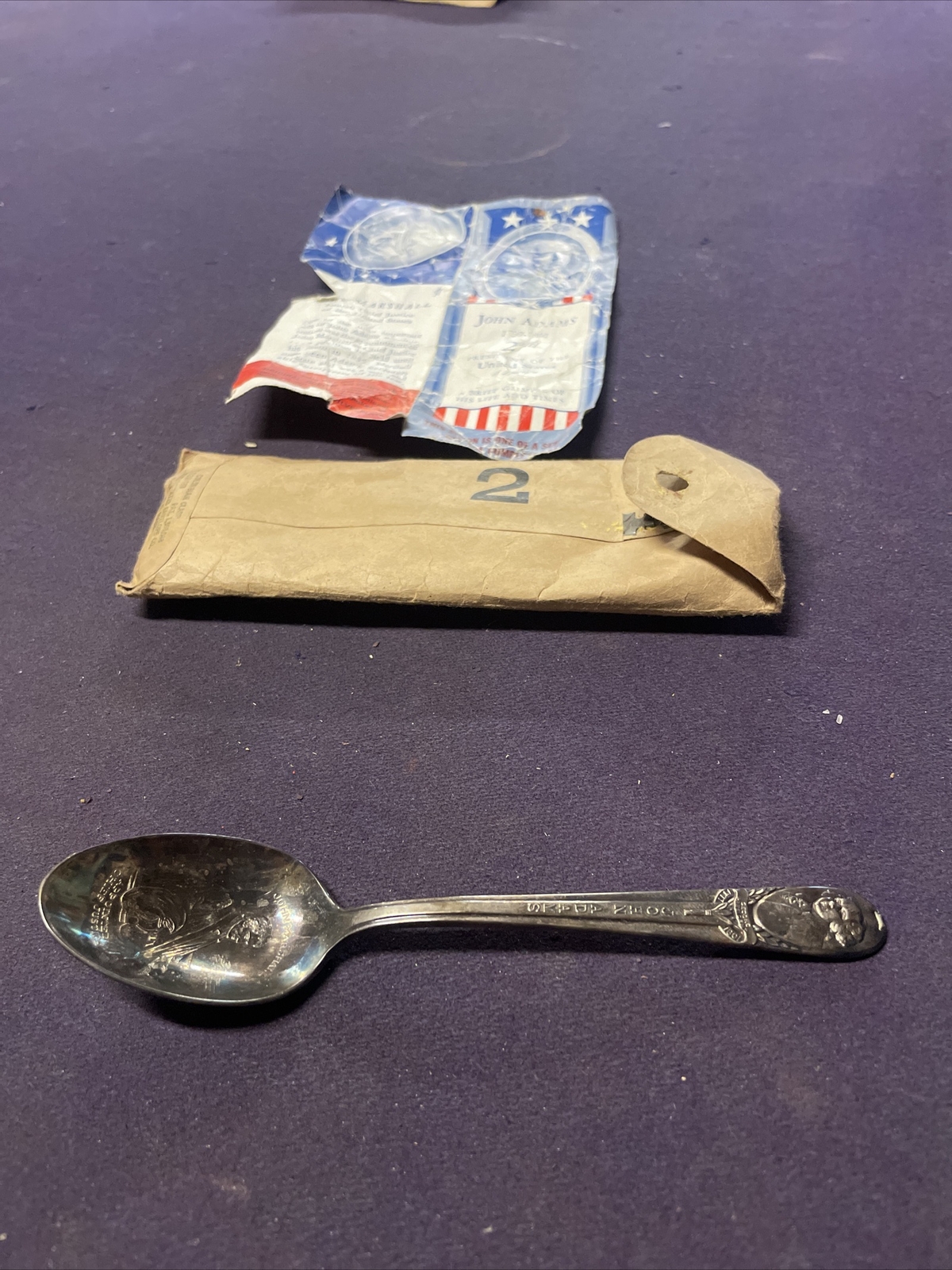 John Adams Presidential Spoon Original Rogers Silverplate