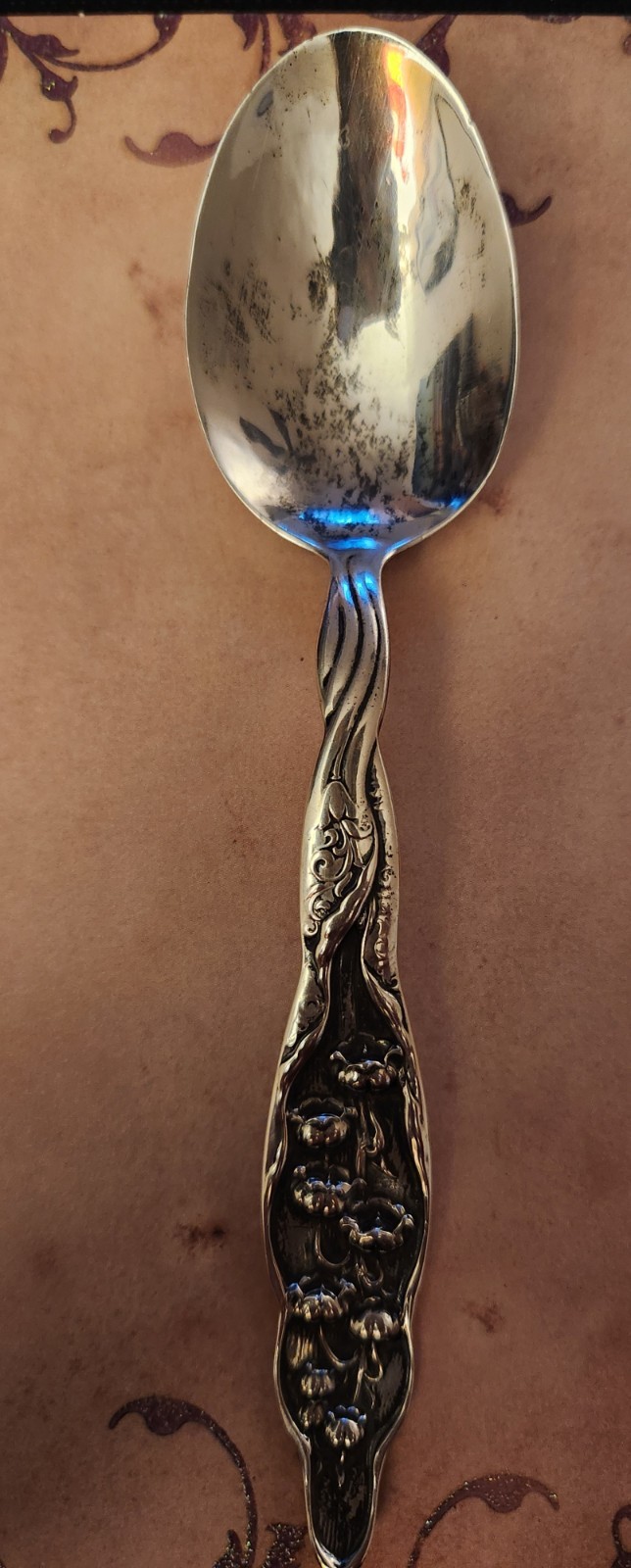 Sterling GORHAM Whiting LILY of the VALLEY teaspoon 5 7/8″ EXCELLENT 21gr. 925