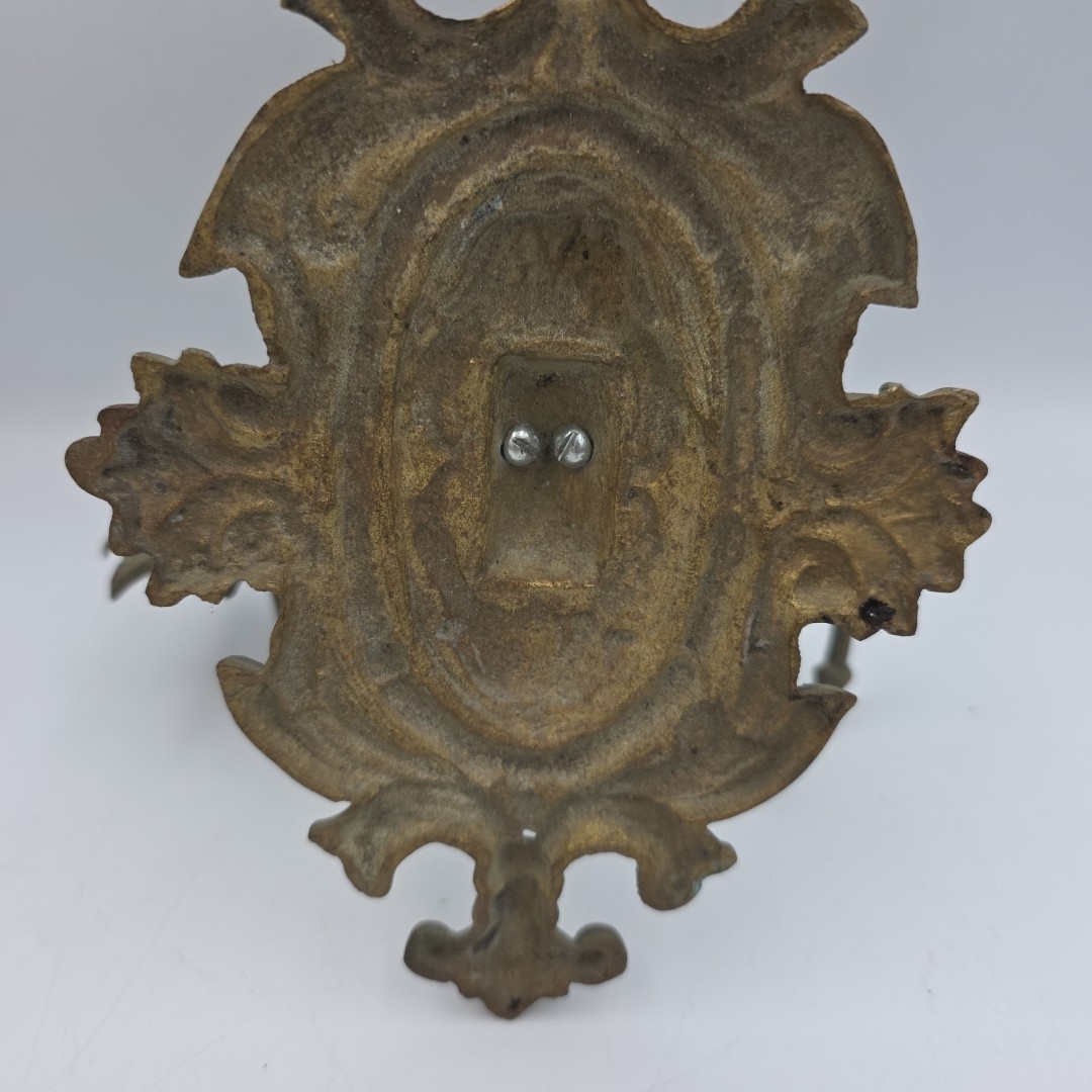 Vintage Brass American Eagle Wall Sconce, Double Candlestick Holder,