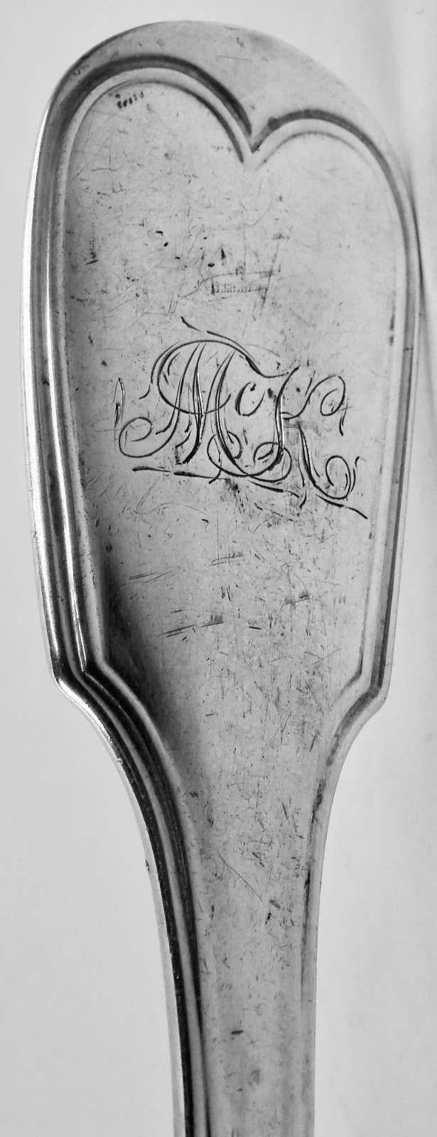 Kirk Threaded Soup Ladle Serving Piece Baltimore 11/12 916 Silver 1846/61