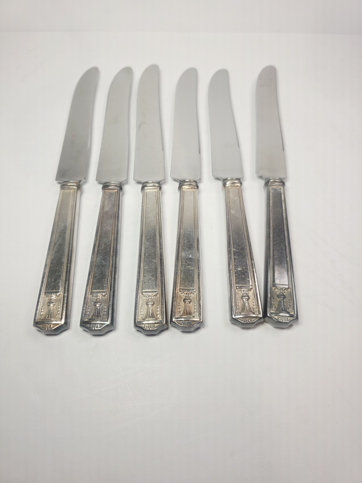 1923 Century Silver plate International Silver Holmes & Edwards 6 Butter Knives
