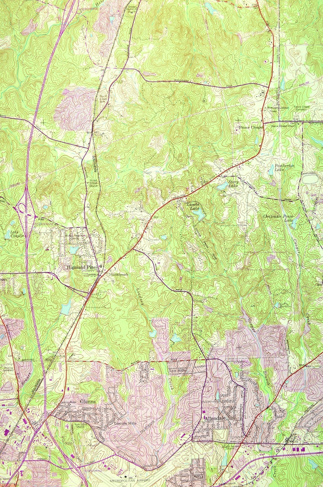 Fortson Georgia Map Columbus Glenns Lincoln Hills Highland Pines Muscogee County