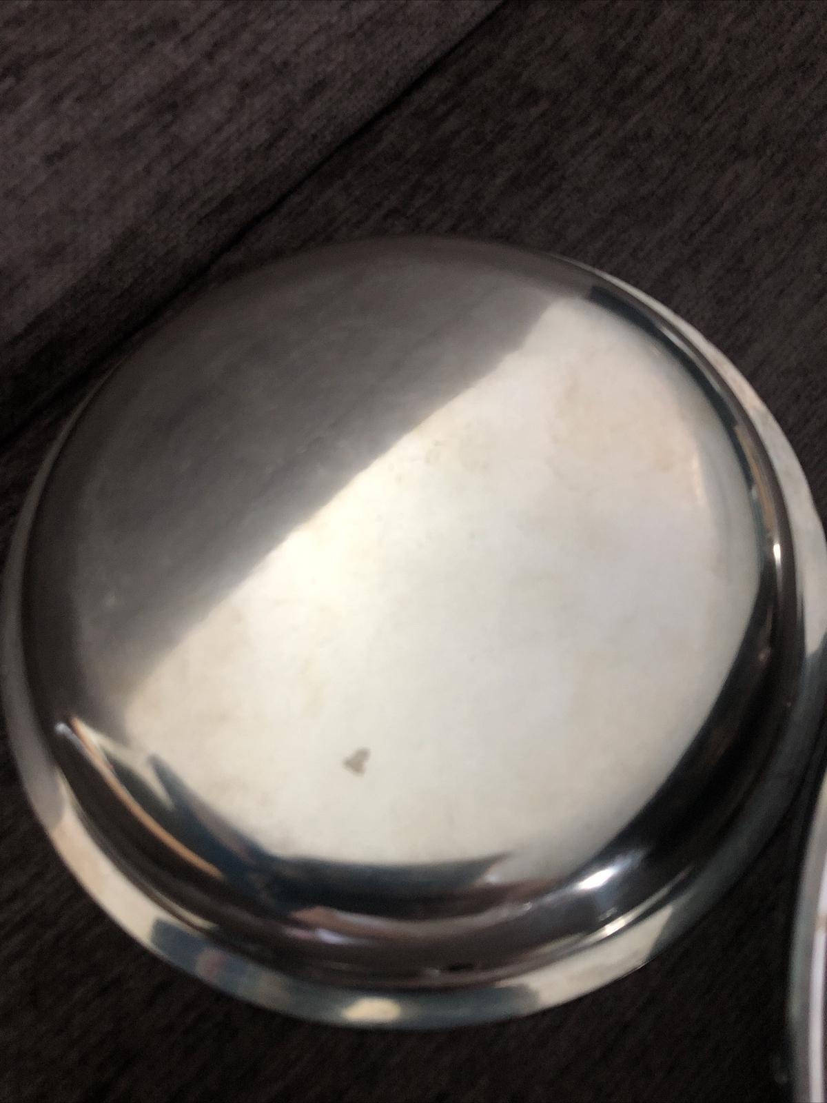 vintage silver plated dome small serving plate made Marked R&B S EP