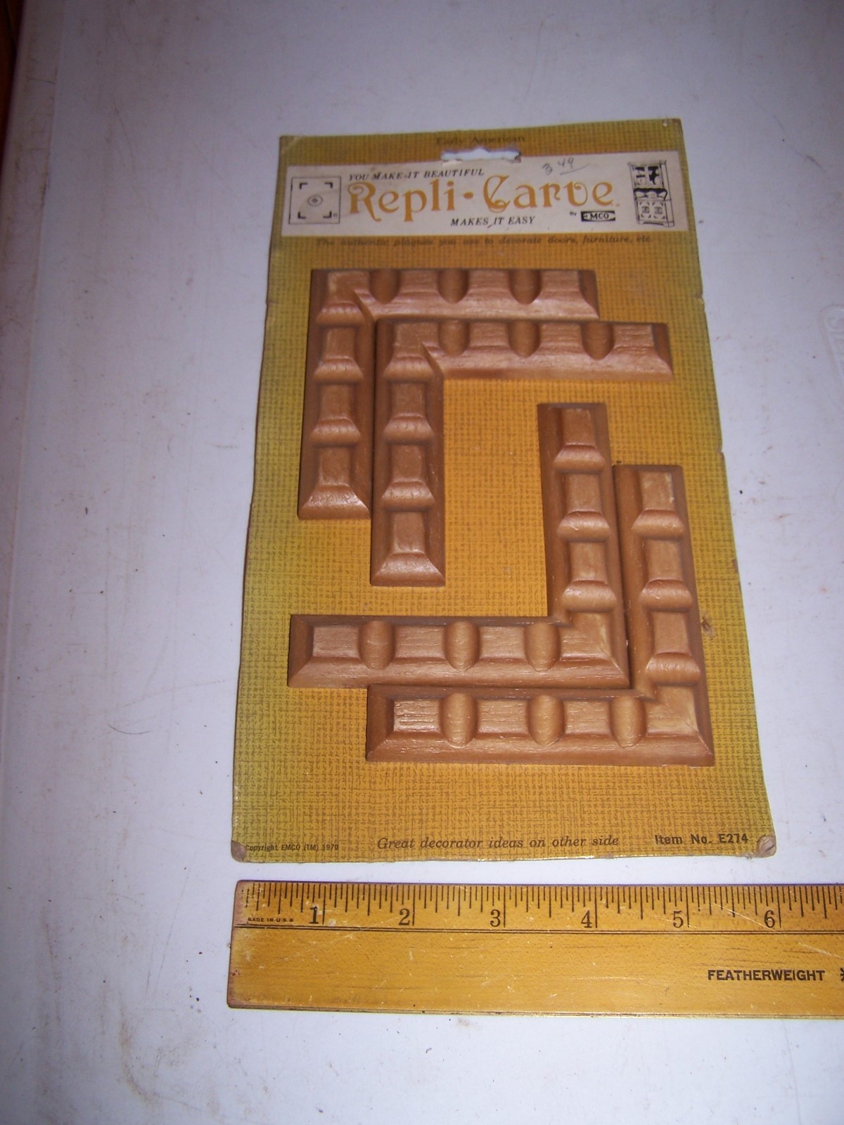 1970 Original Furniture Decorative TRIM Molding Parts Pieces – Corner – #13