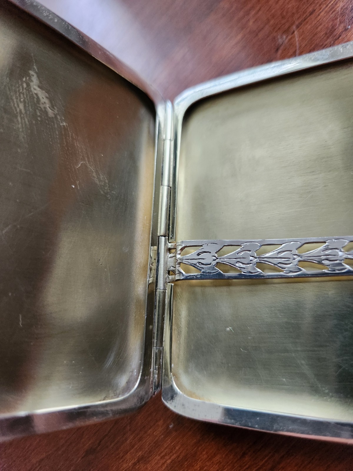 Napier Sterling Silver Enamel Cigarette Box Business Card Case Money Coin Holder