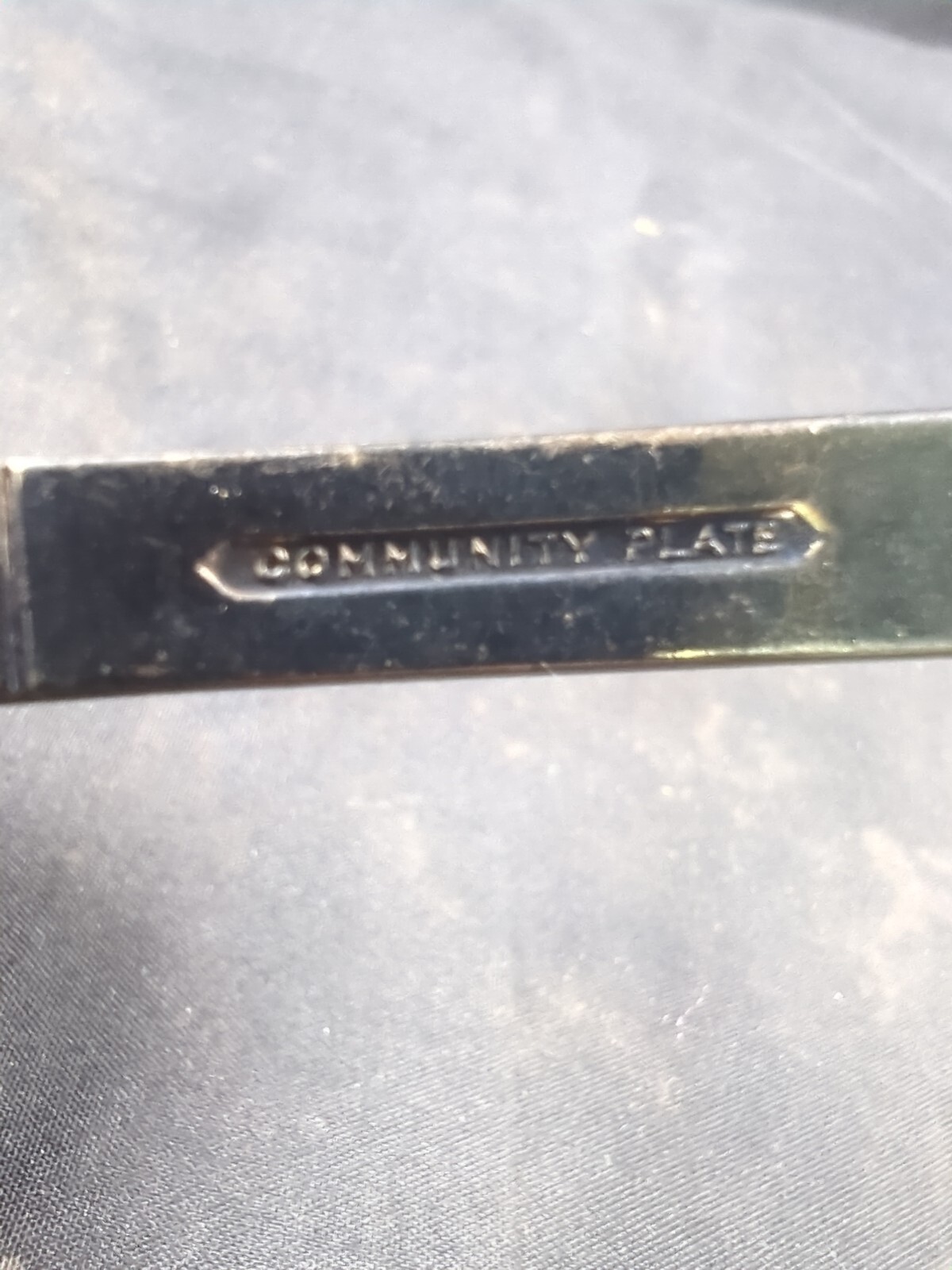 Forever by Community Oneida Plate Silverplate Tarnish Soup Ladle Spoon Scoop 7″