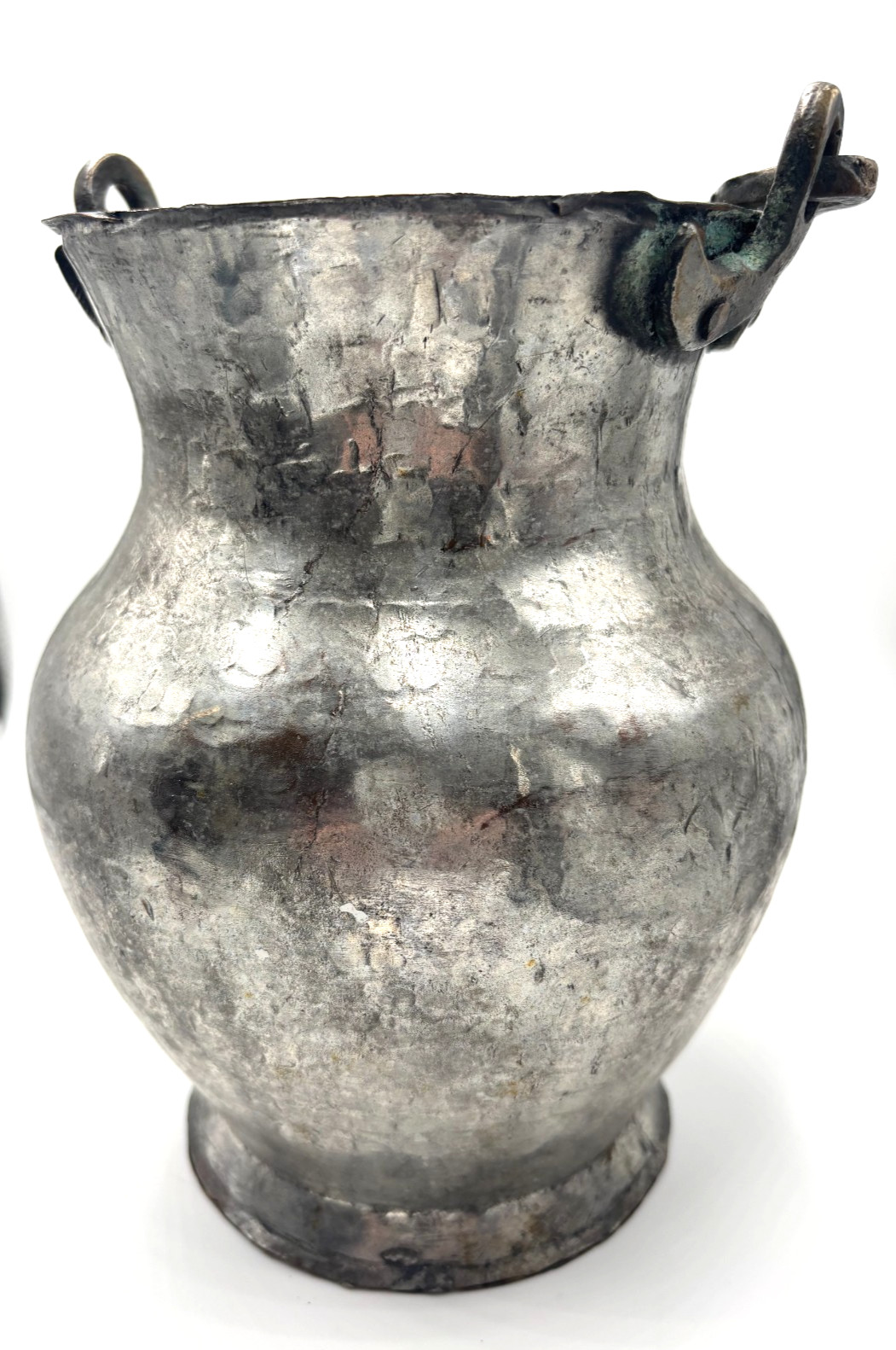Antique Tinned Copper Water Vessel – Ottoman/Turkish, Late 19th–Early 20th C.