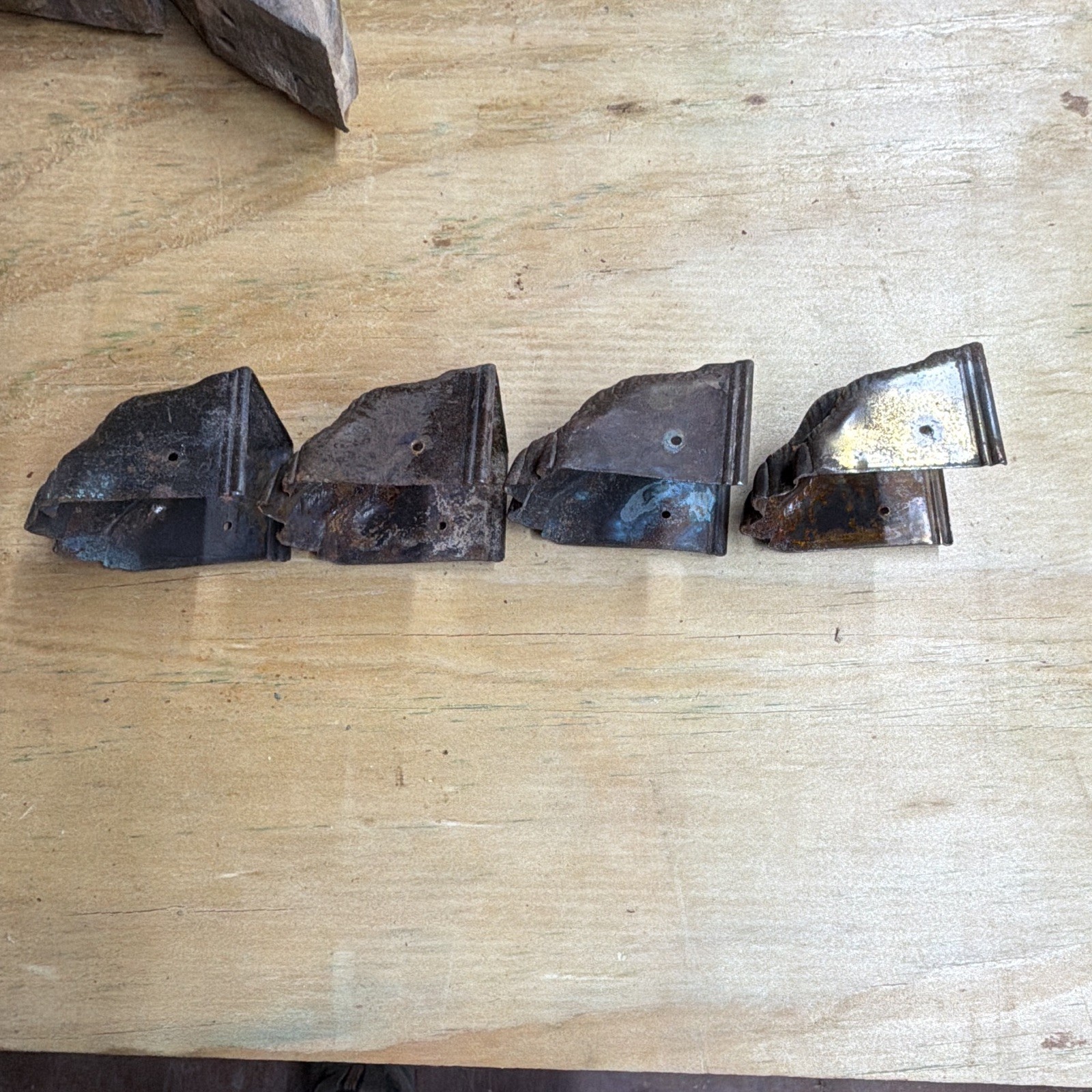 Carved Claw Furniture Feet Set of 4 Brown Wood Replacement Legs with Carvings