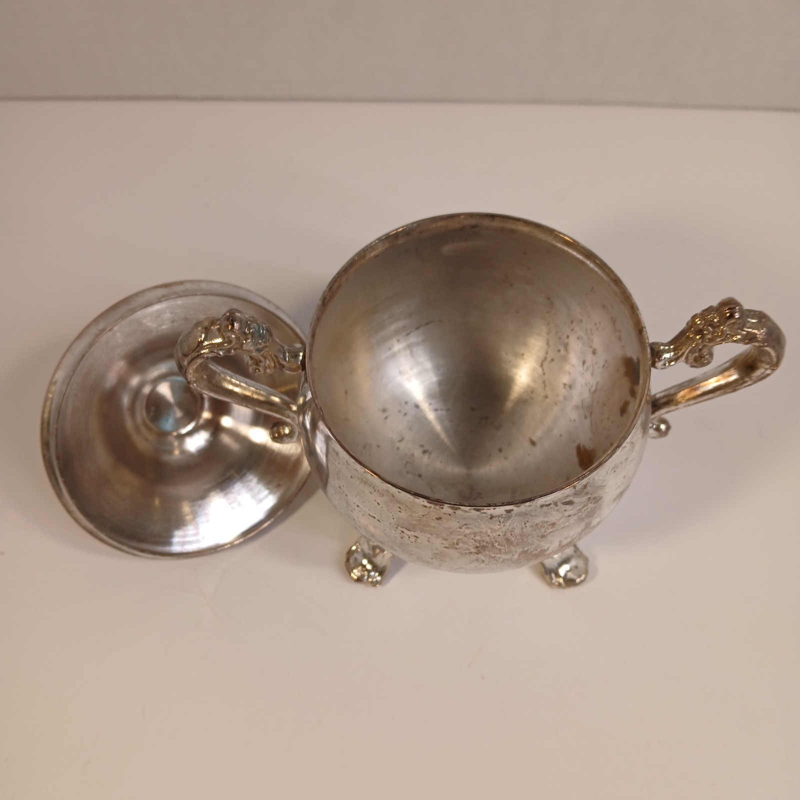 Vintage Peerless Silverplate Tea Coffee Set with Ornate Tray 1960s