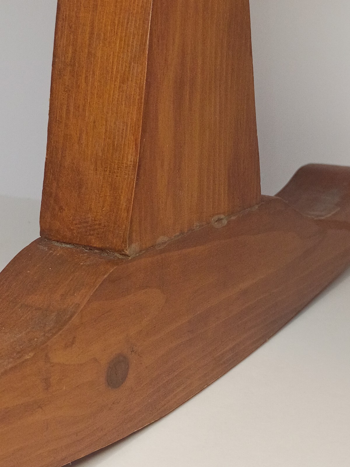 Antique Rocking Foot stool, Needle- Pointed Cushion Pine Wood