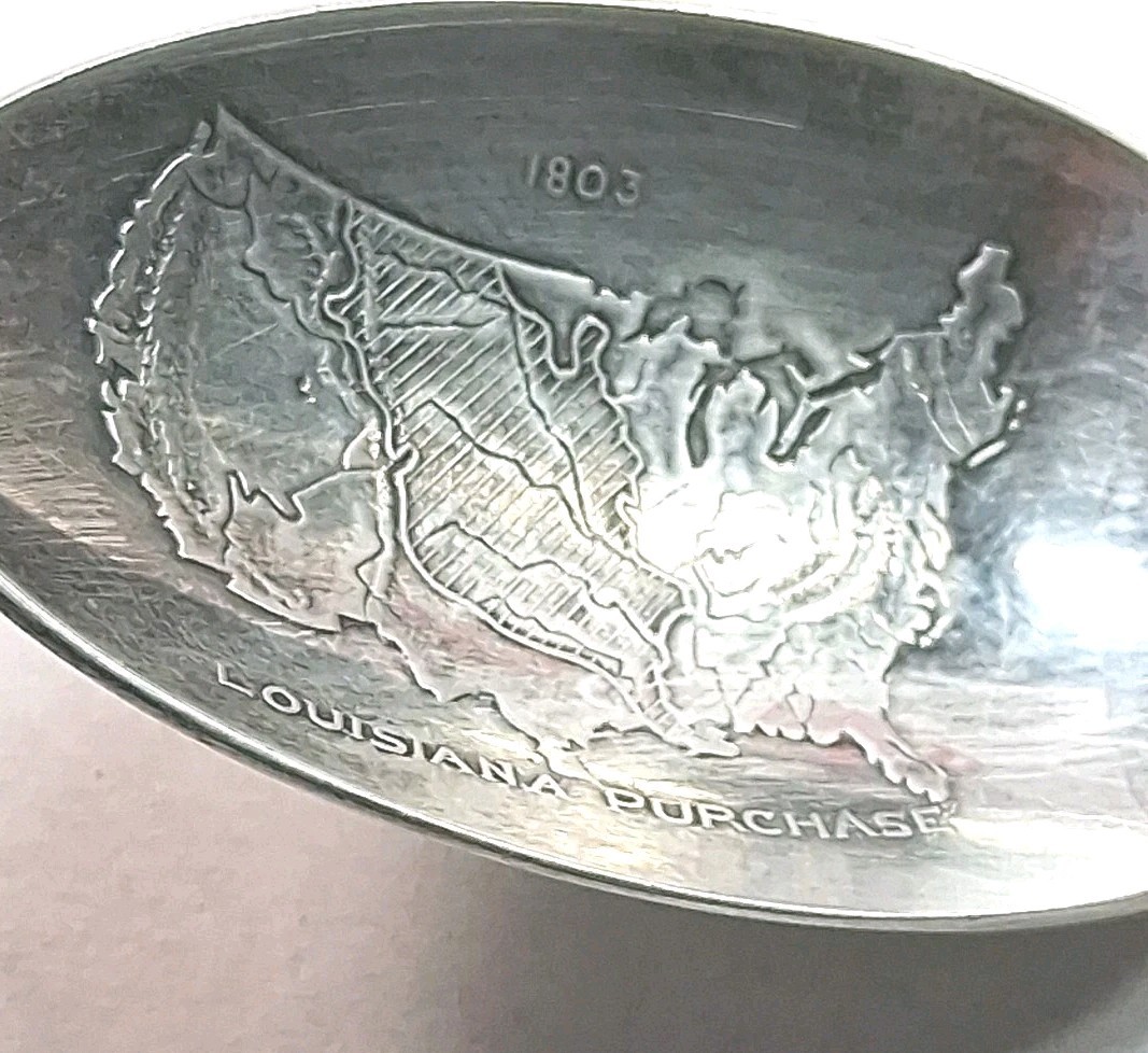 Vintage Thomas Jefferson Collectible Spoon 6”, WM Rogers Mfg Co is Silver Plate