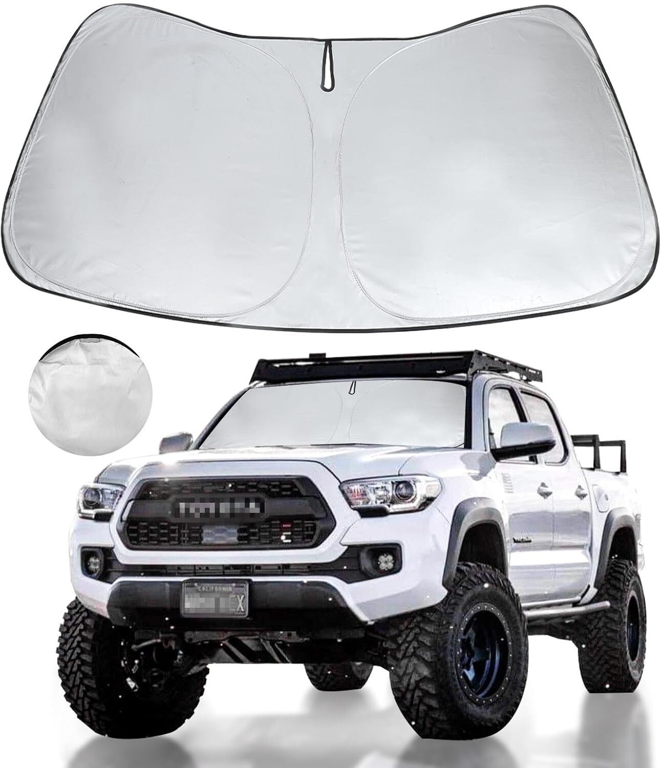 for Toyota Tacoma Windshield Sun Shade 2025 2024 2023 2022-2016, Window Sunshade