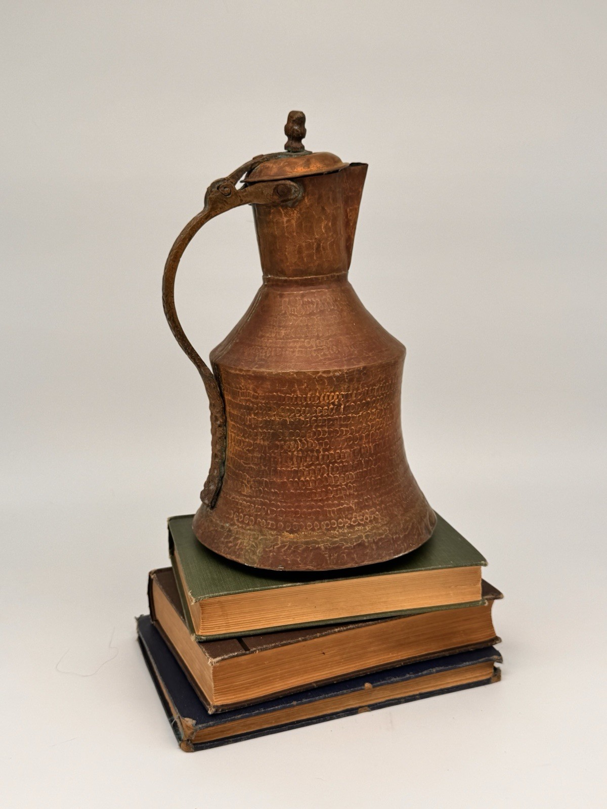 19c Islamic Persian Copper & Brass Water Jug Bursa Carafe Middle Eastern