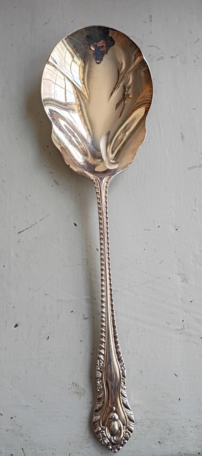 Sheffield England NS Silver plate Casserole Spoon 9.5 Inches