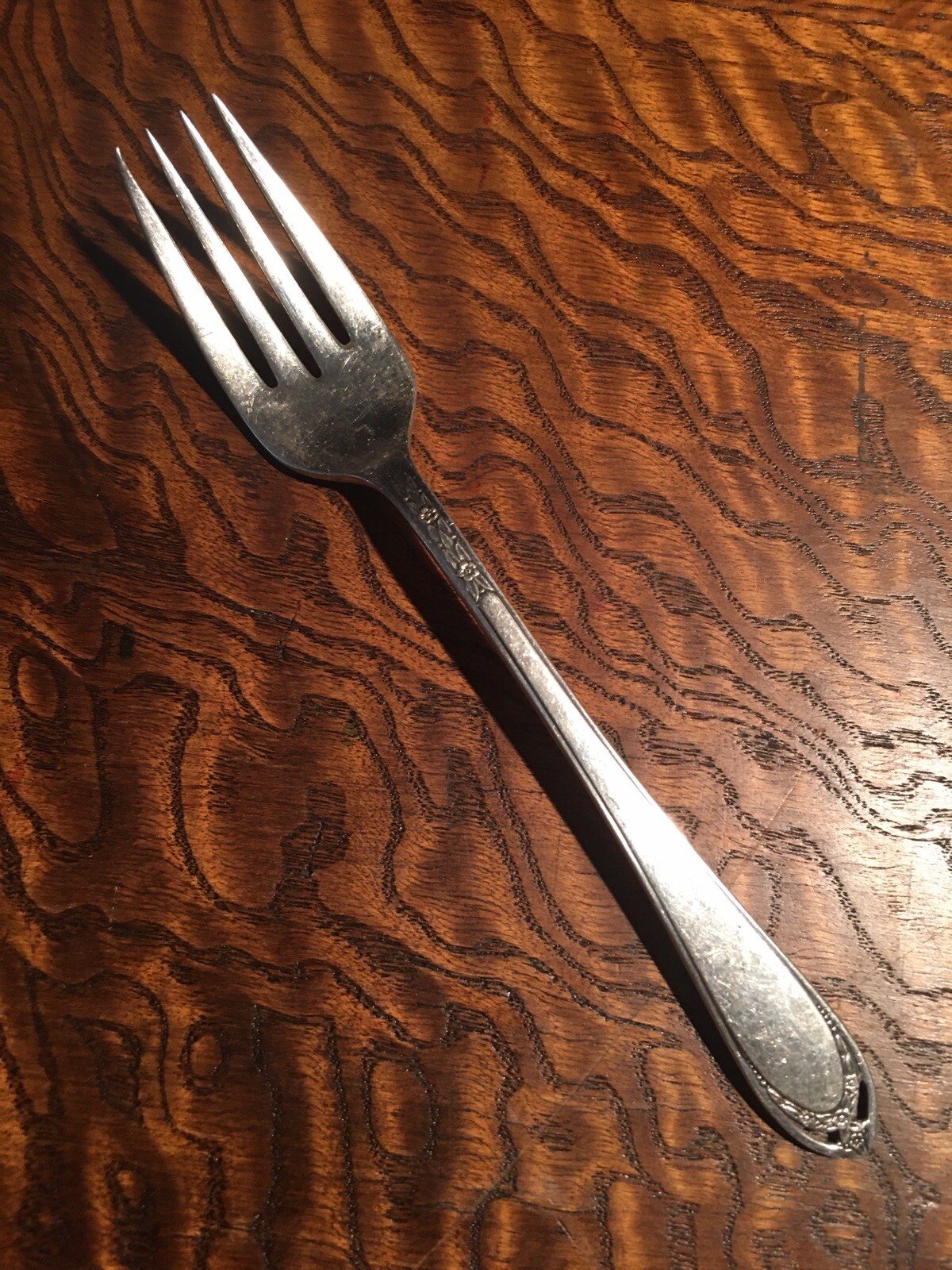 LOVELACE~ Salad Fork ~ 1847 Rogers Bros ~ Silver Plate ~ Art Nouveau
