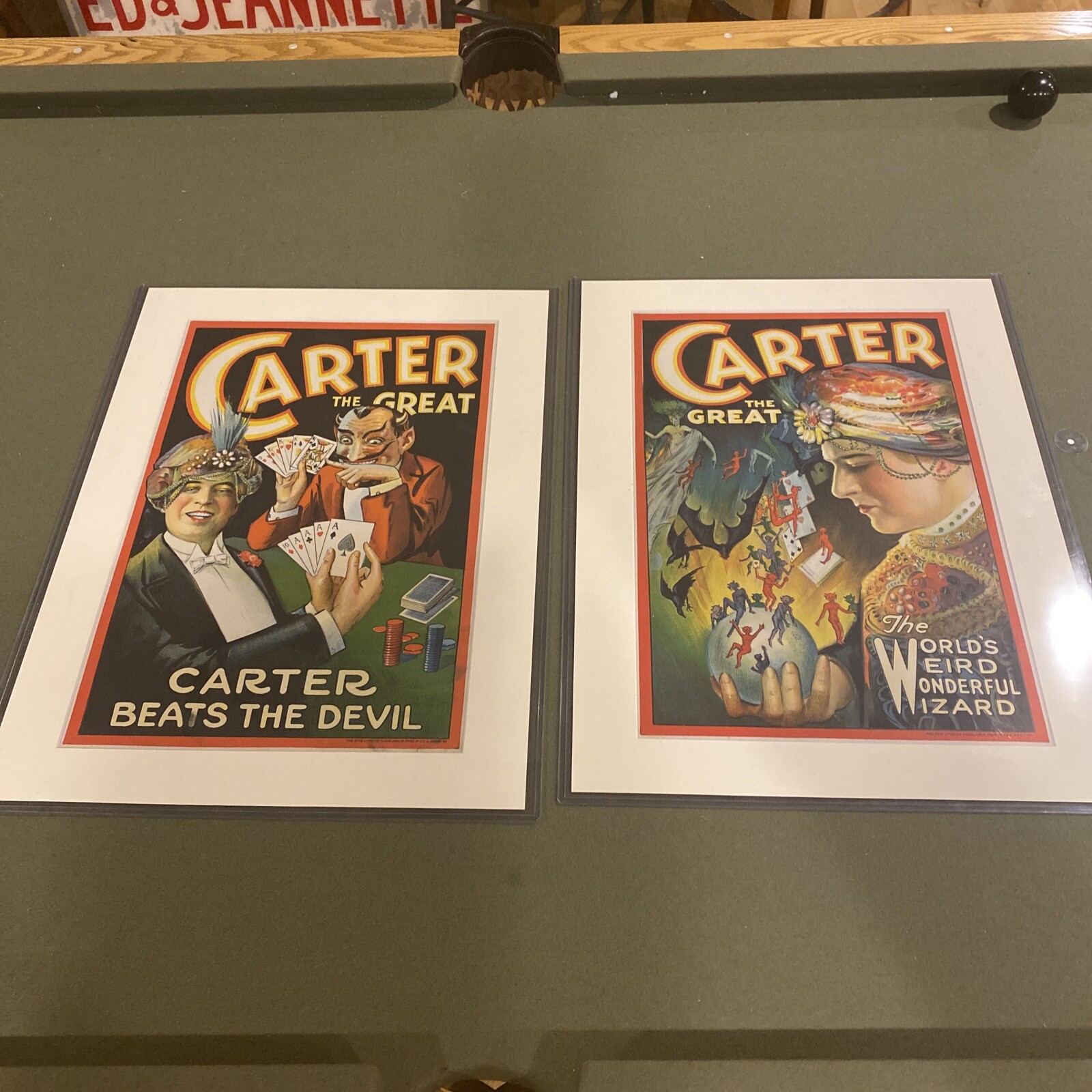 1920s lithgraph prints. carter beats the devil & worlds weird Wonderful Wizard