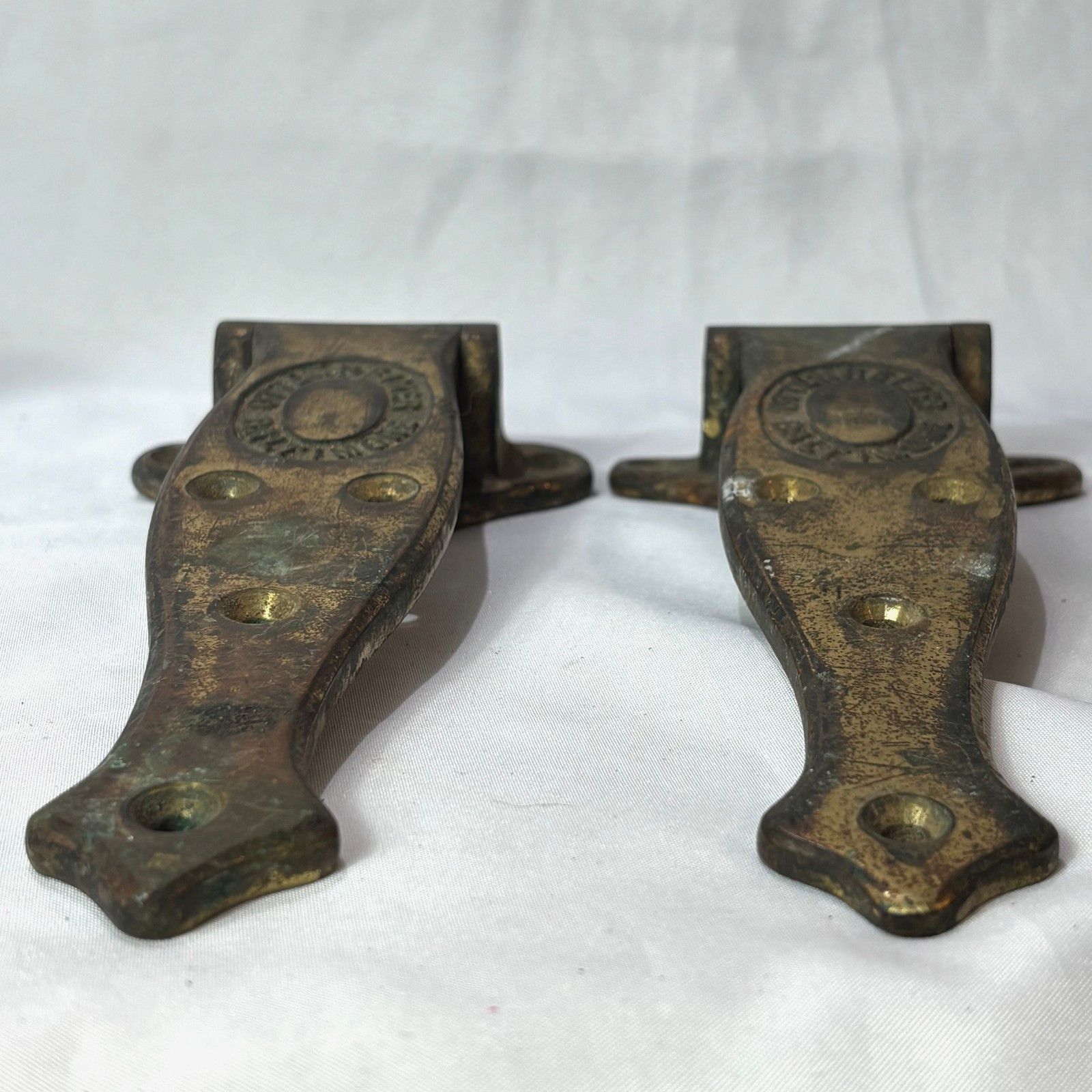 Antique Ottenheimer Baltimore Hinges Heavy Duty Brass For Ice Box Door 140-8-16