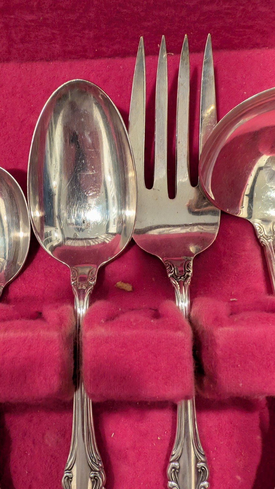 ​Fine Arts SOUTHERN COLONIAL Sterling Flatware 44pc HEAVY WEIGHT Service for 8
