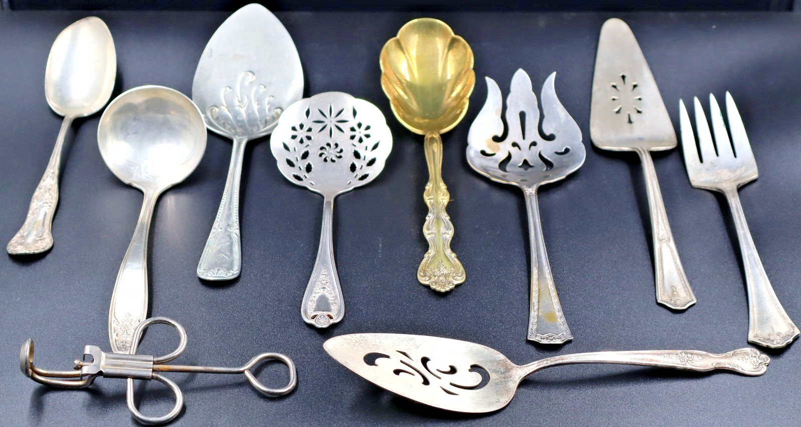Vintage Silverplate Serving Utensils Lot Rogers 1847 Intl Ladle Server Fork