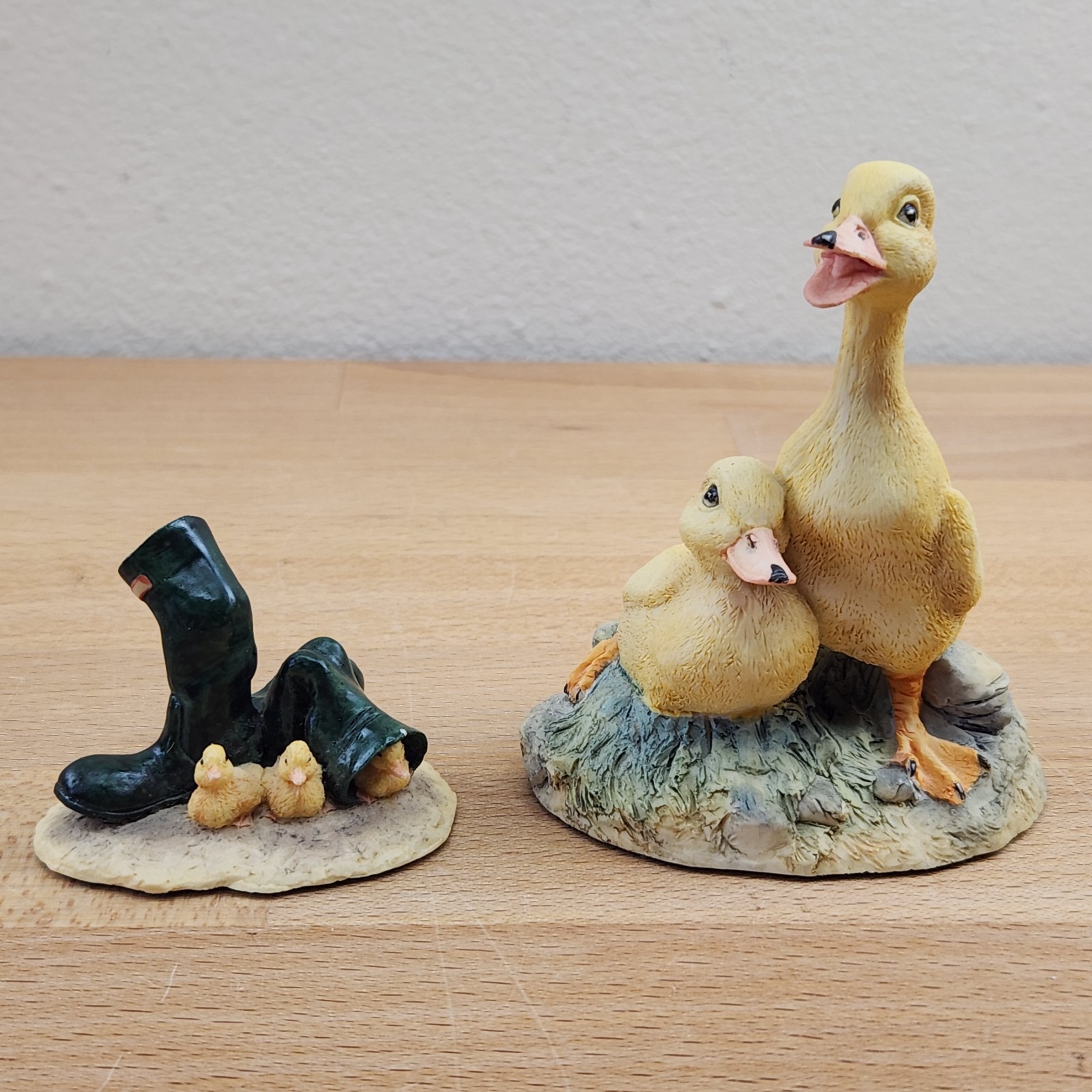 Vintage 1980s Lowell Davis Duck Figurines- Mama! & Ducklings- RFD Scotland
