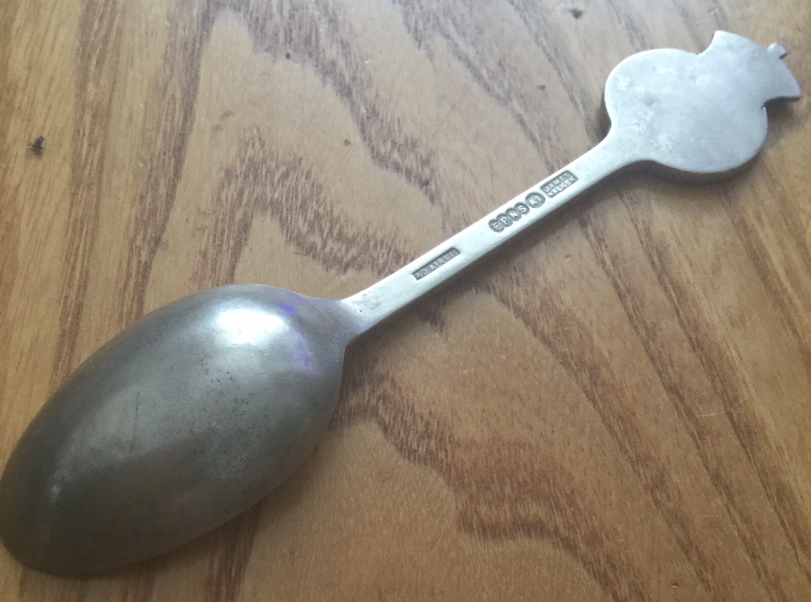 George VI Silver Plated Coronation Spoon. 1937. James Walker. “Harrow”