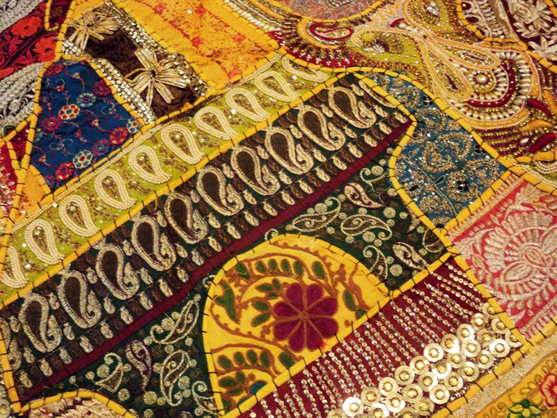 60″ Tapestry Wall Hanging Patchwork Embroidered Festive Season Gift Decor Throw