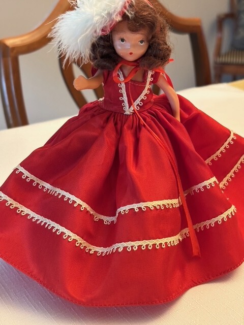 Vintage Nancy Ann Storybook Doll/DECEMBER # 198/Circa 1930’s/5 1/2 “