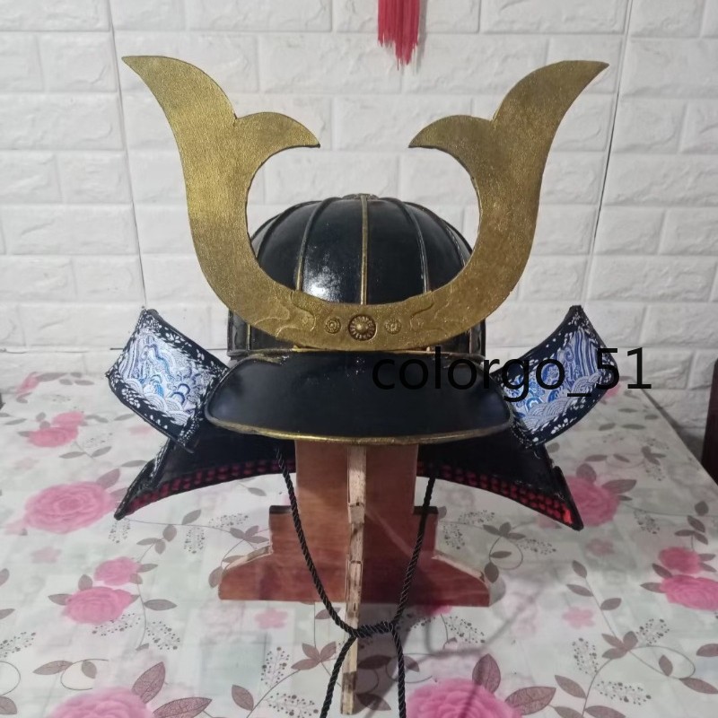 Japanese Samurai Armor Helmet Visor Mask Warrior Wearable Cosplay Prop New