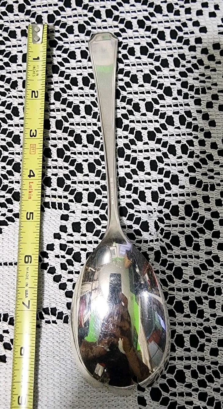 WM A ROGERS VTG c1929 BERKELEY SILVERPLATE SALAD SERVING SPORK MONOGRAMMED C 🥗