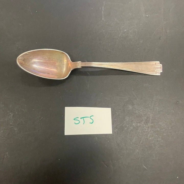 Antique Sterling Silver Teaspoon Gorham Etruscan Art Deco Greek Key STS