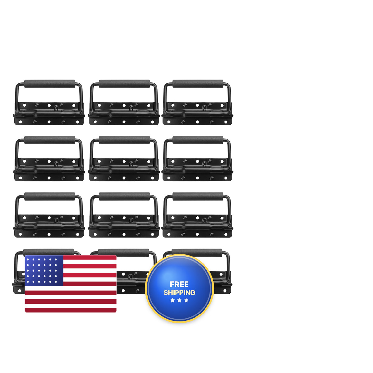 Genhakon 12 Pcs Chest Handles Spring Loaded Case Handle Wardrobe Handle Cabinet