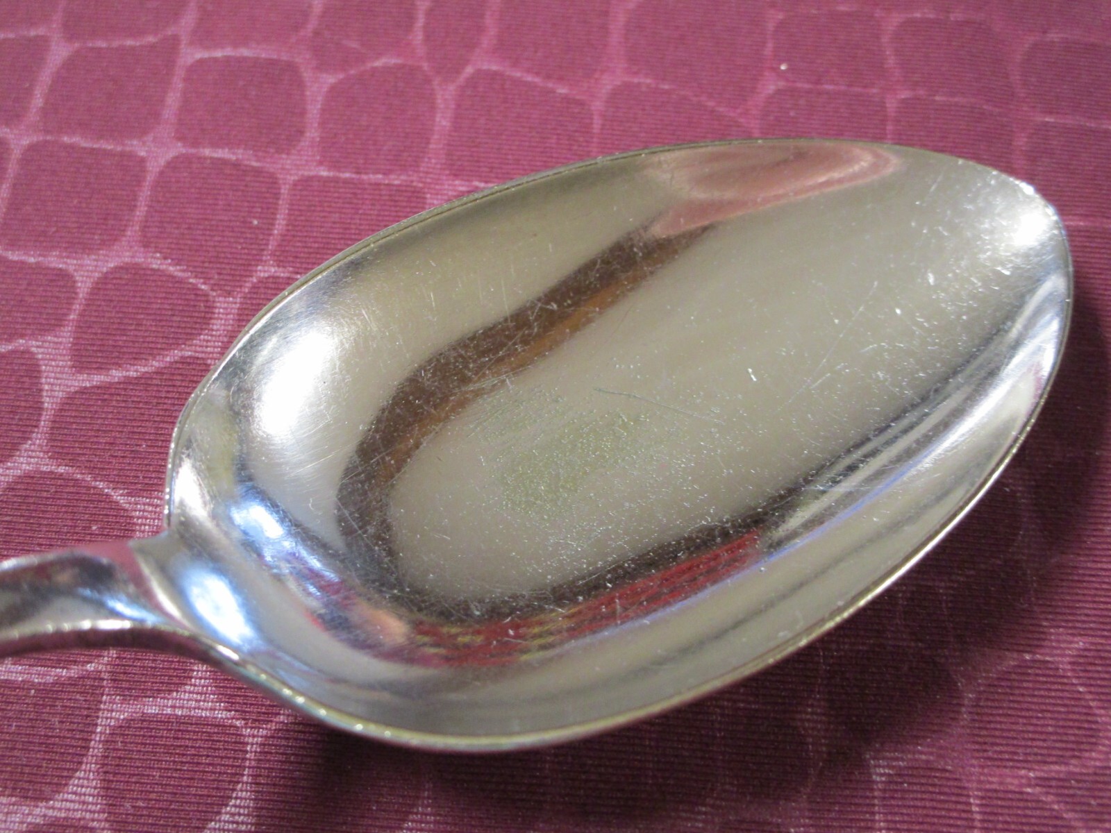 Scandinavian Table Serving Spoon Hammered Look No Monograms
