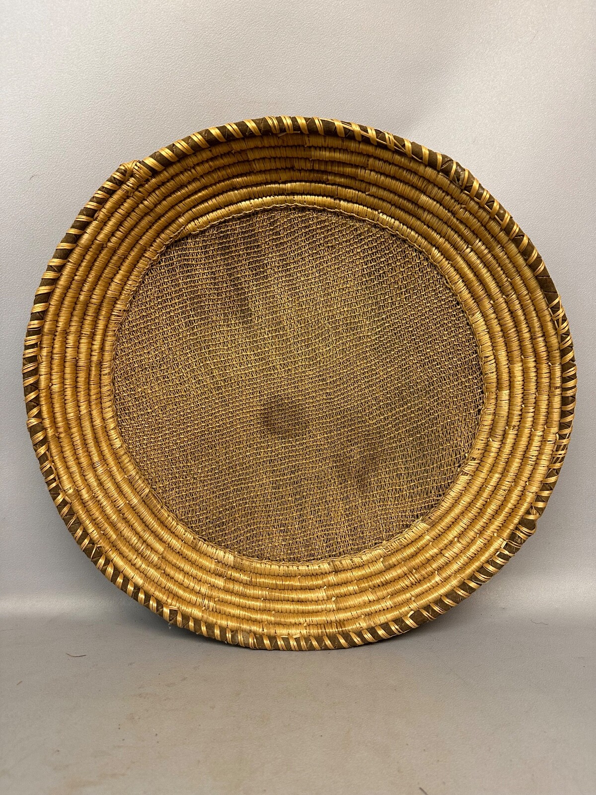 240317 – Old Traditional Amhara Sieve Basket – Ethiopia.