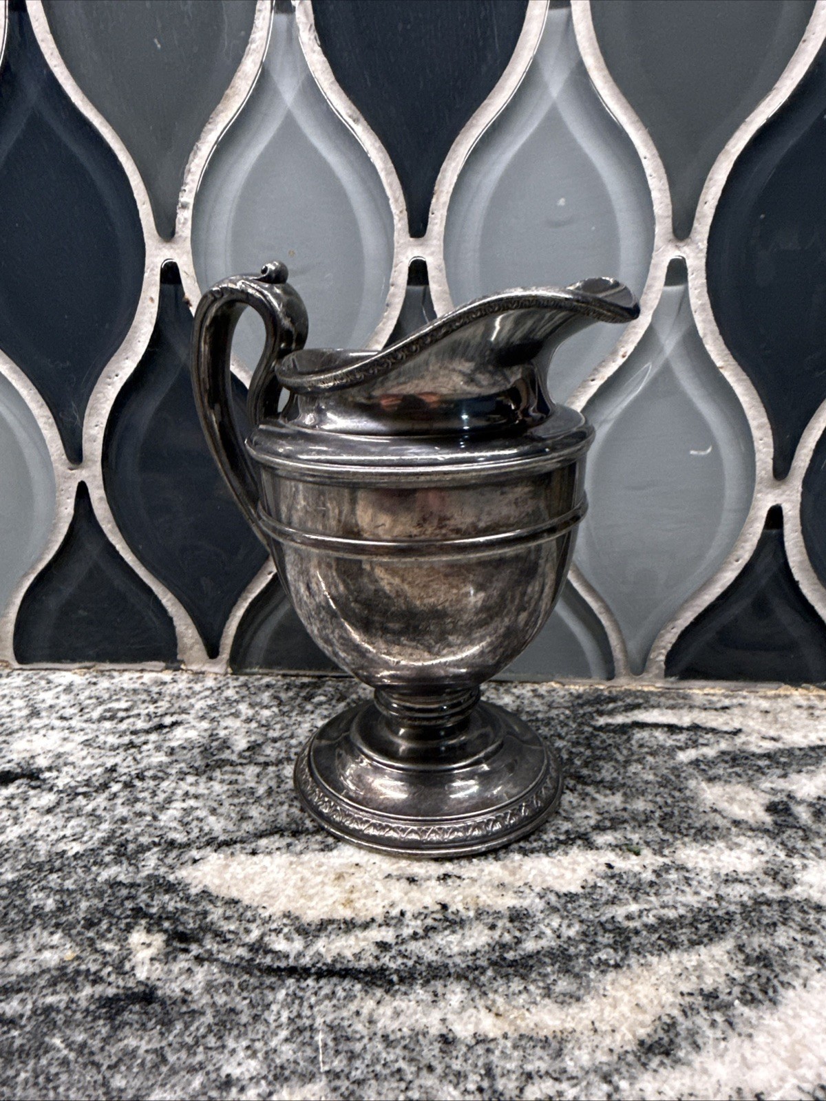 Antique Reed & Barton Silver plated Small Water Pitcher #4050 5.5 inches tall