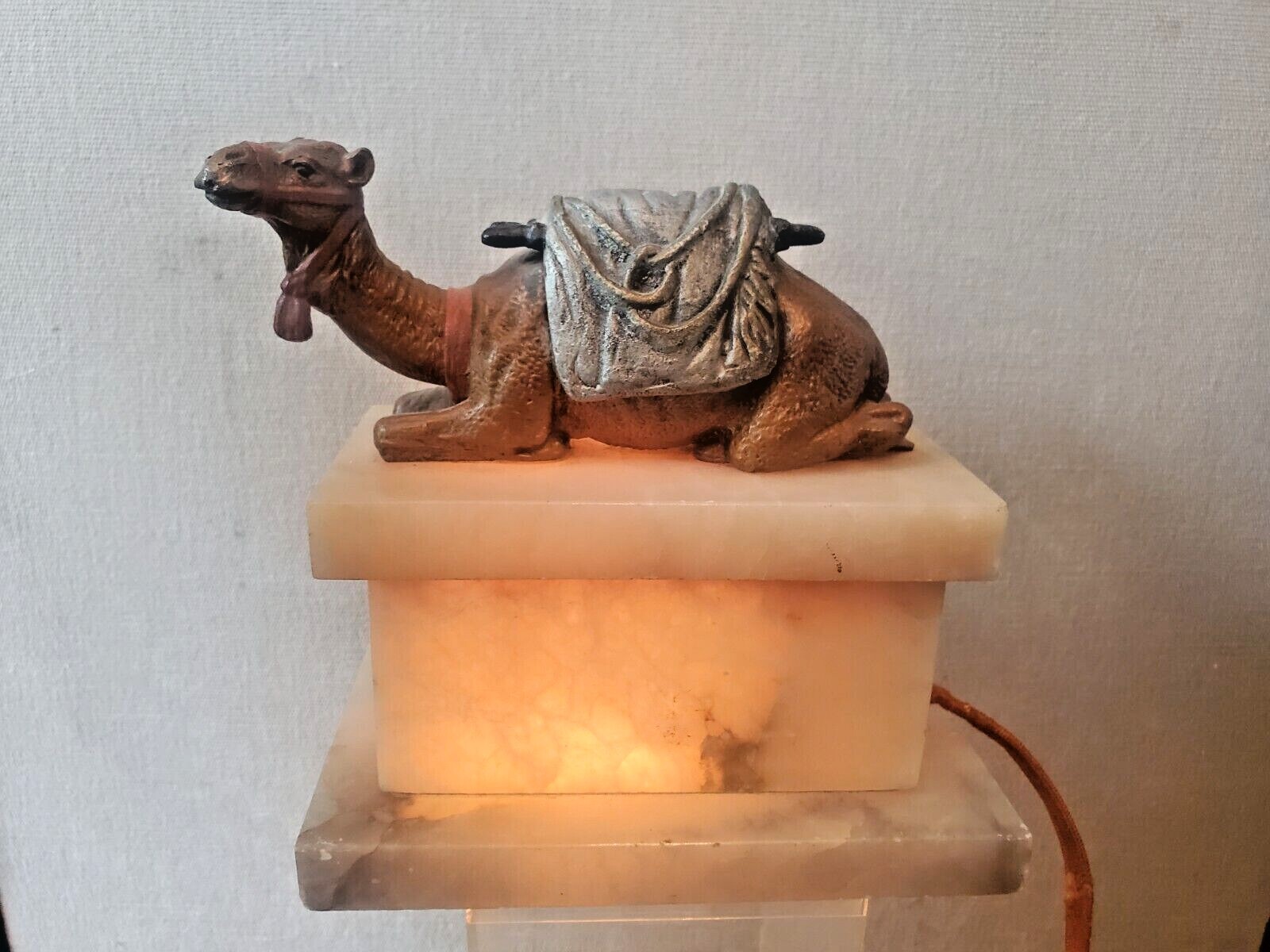 Camel Sculpture lamp early Egyptian Arabian Bedouin nomadic 1900’s antique light