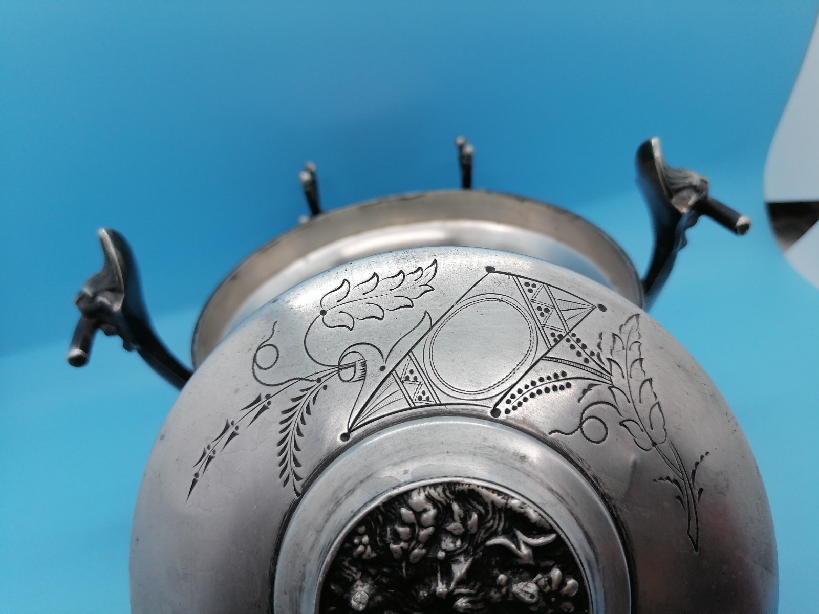 Decorative Manning Bowman silver-plated butter dish, mid-to-late 19th century