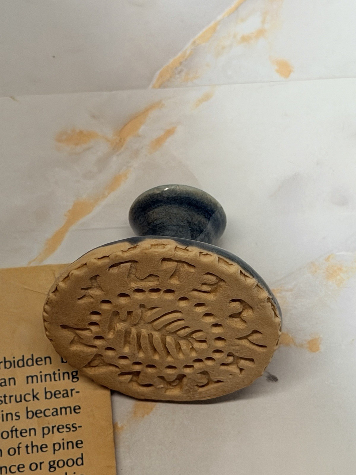 2 Pine Tree Shilling Handmade Cookie Stamps Kentucky Artist Made In USA