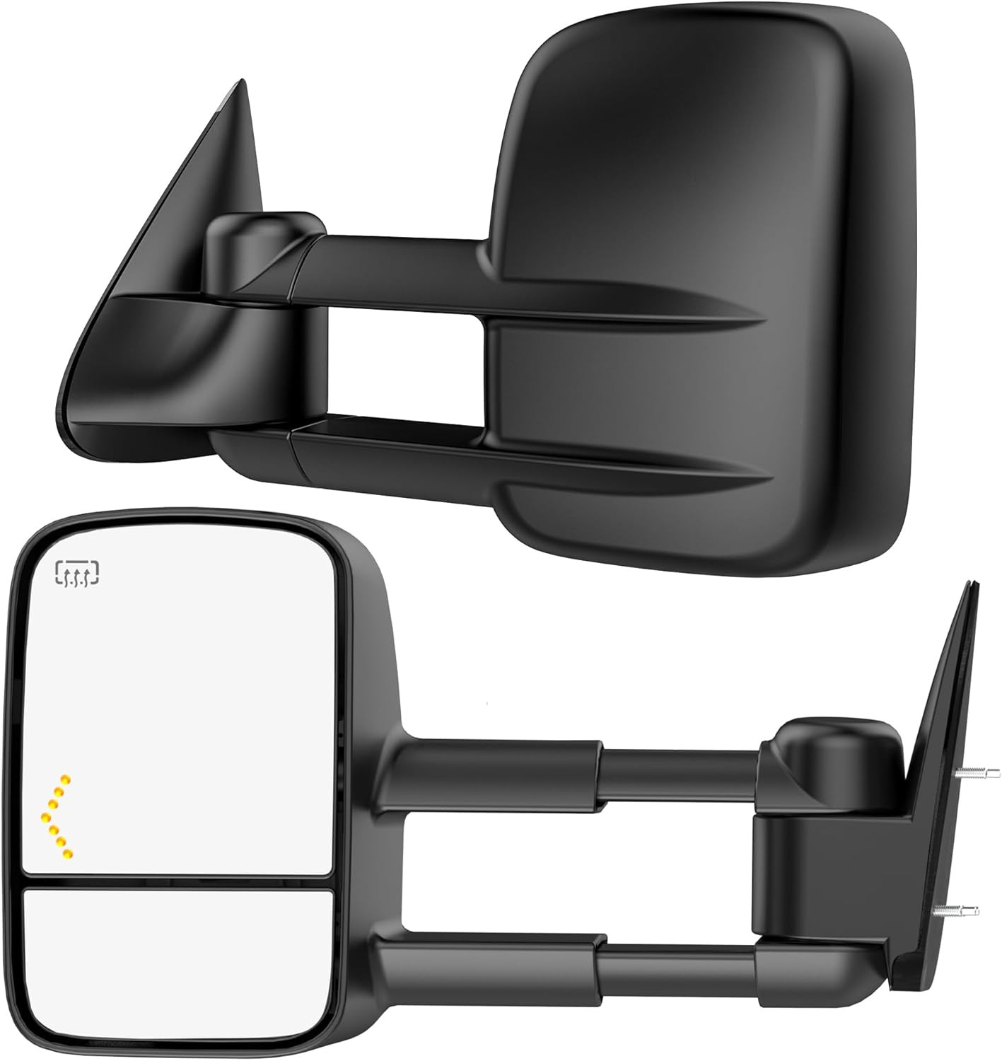 Heated Tow Mirrors Compatible with 2003-2007 Chevy Silverado GMC Sierra(2007 Cla