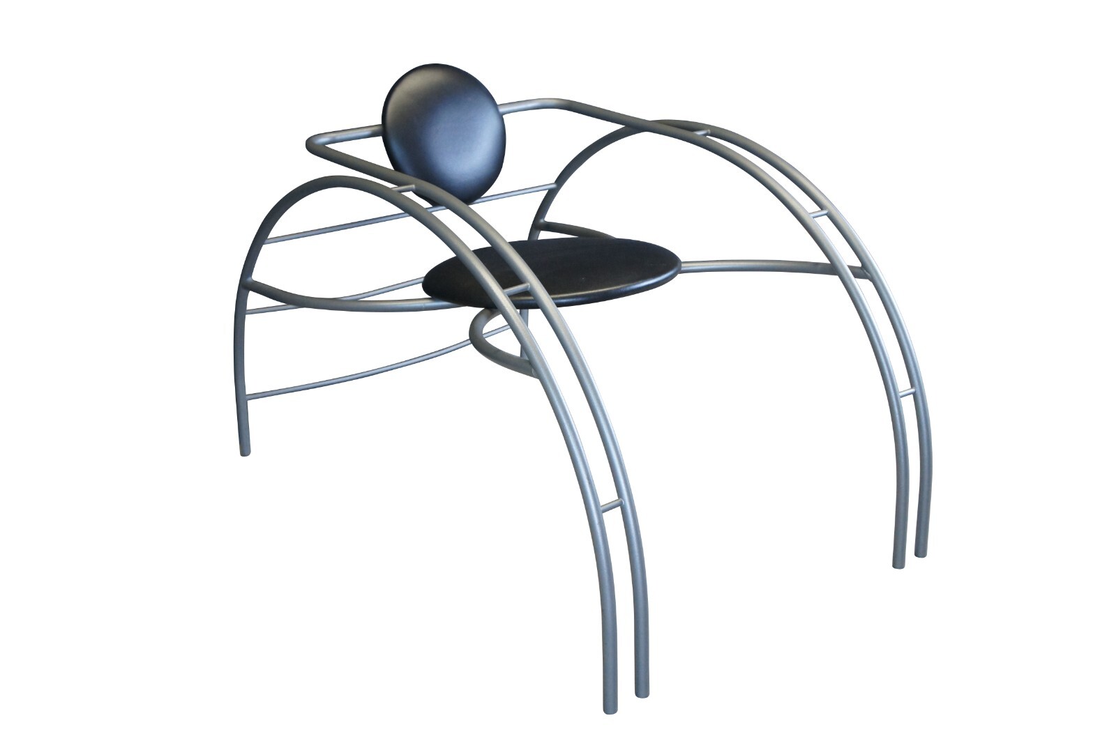 Post Modern Quebec 69 Tubular Sculptural Spider Chair by Les Amisca 40″