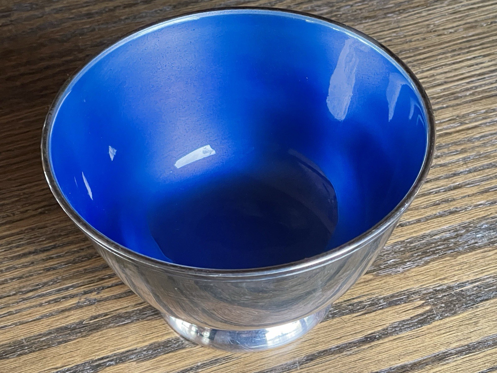 Lot of 3 Vintage Paul Revere Reproduction Silverplate Bowls Colored Enamel MCM