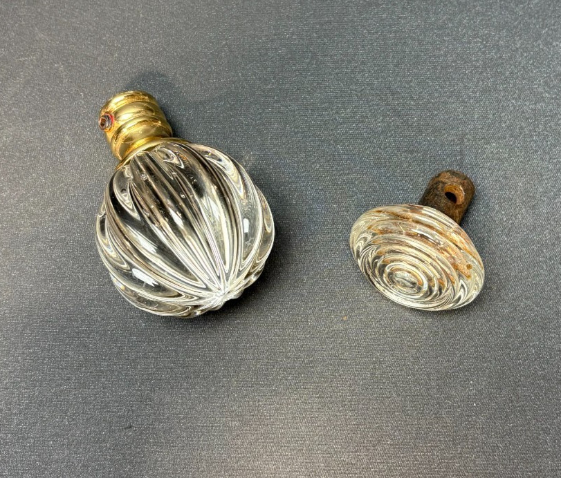 Vintage Antique Ornate Glass Door Knobs – Lot of 2
