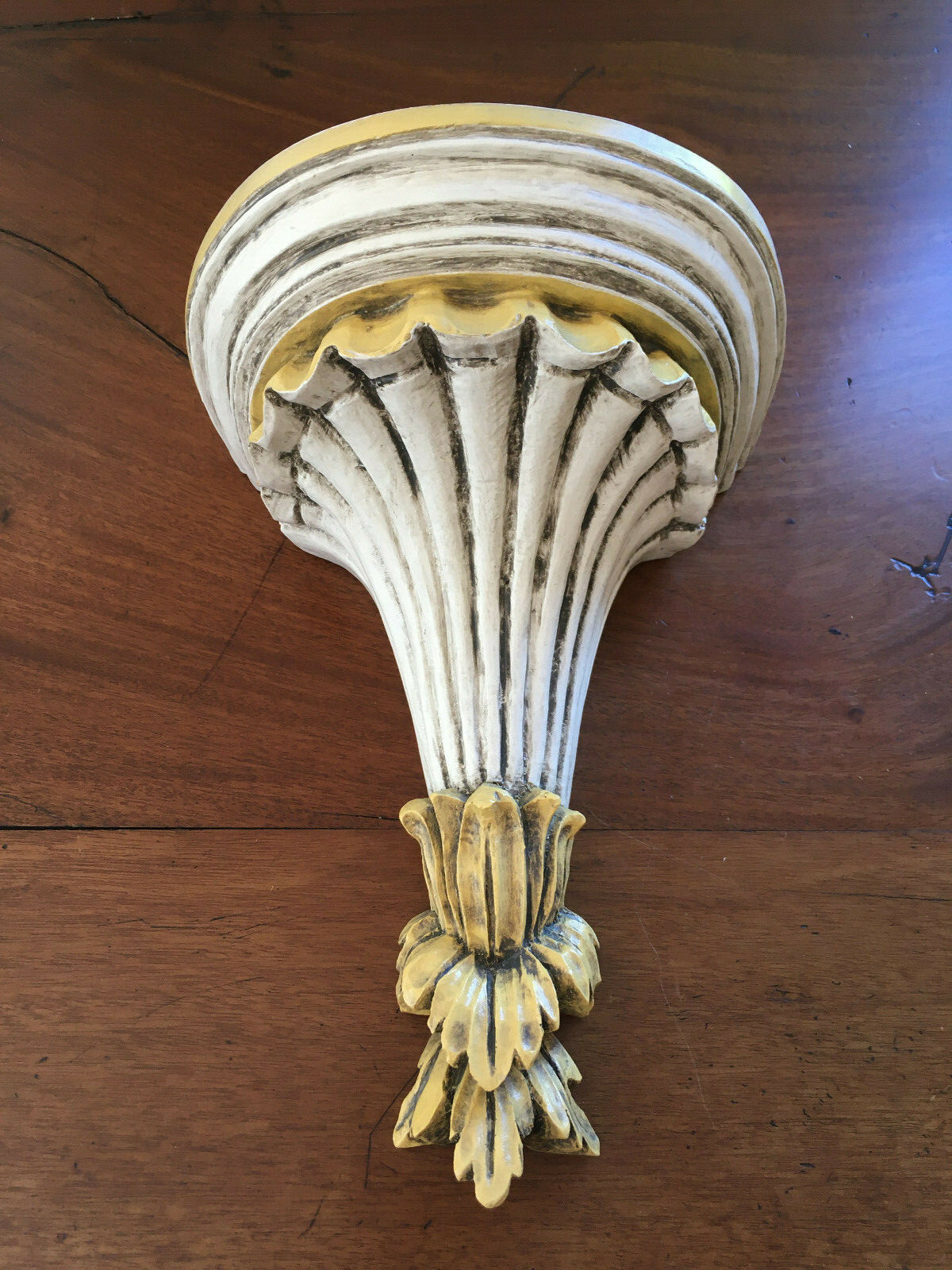 ORNATE CORBEL WALL MOUNT SCONCE BRACKET PLATE SHELF