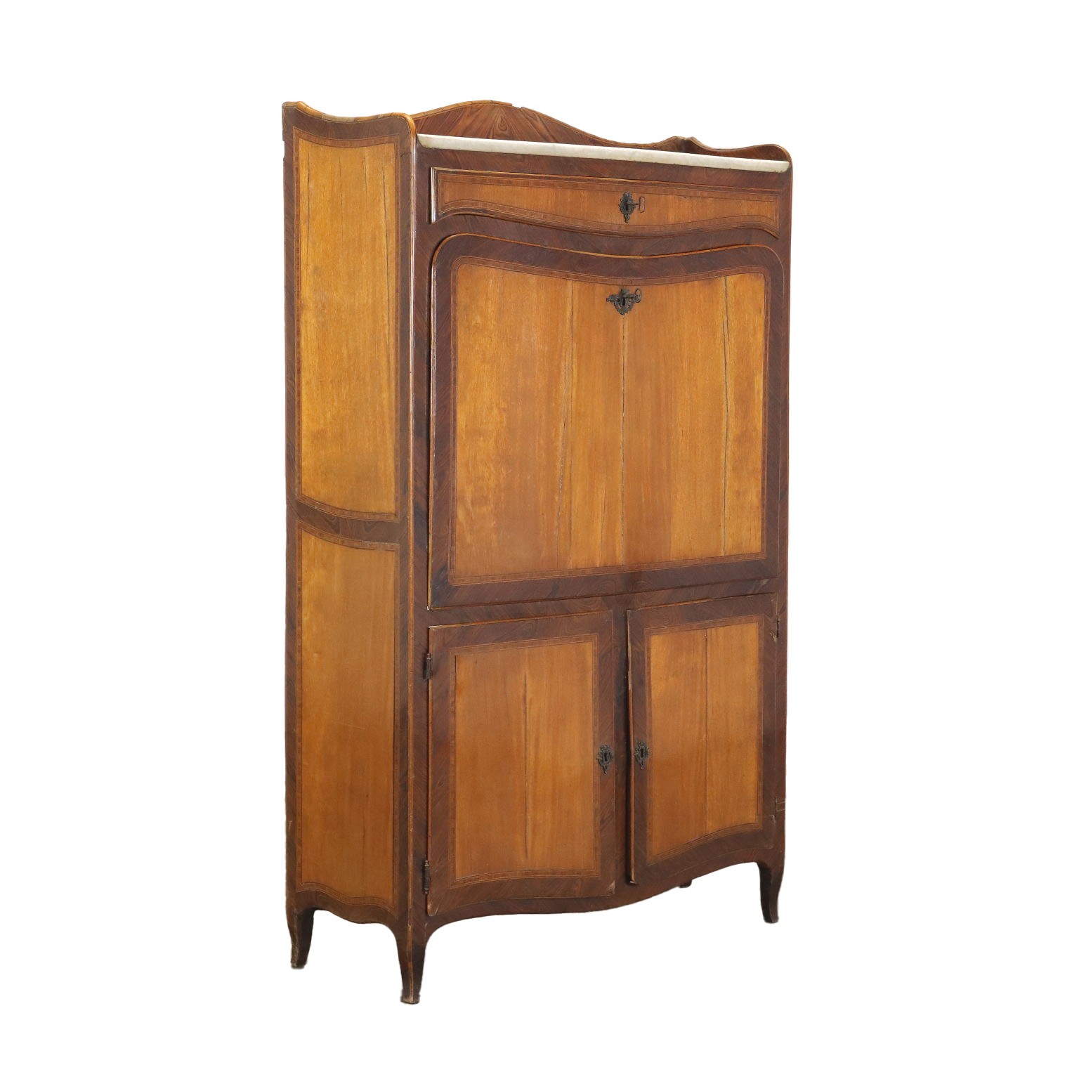 Antique Secrétaire Mahogany Italy XVIII Century
